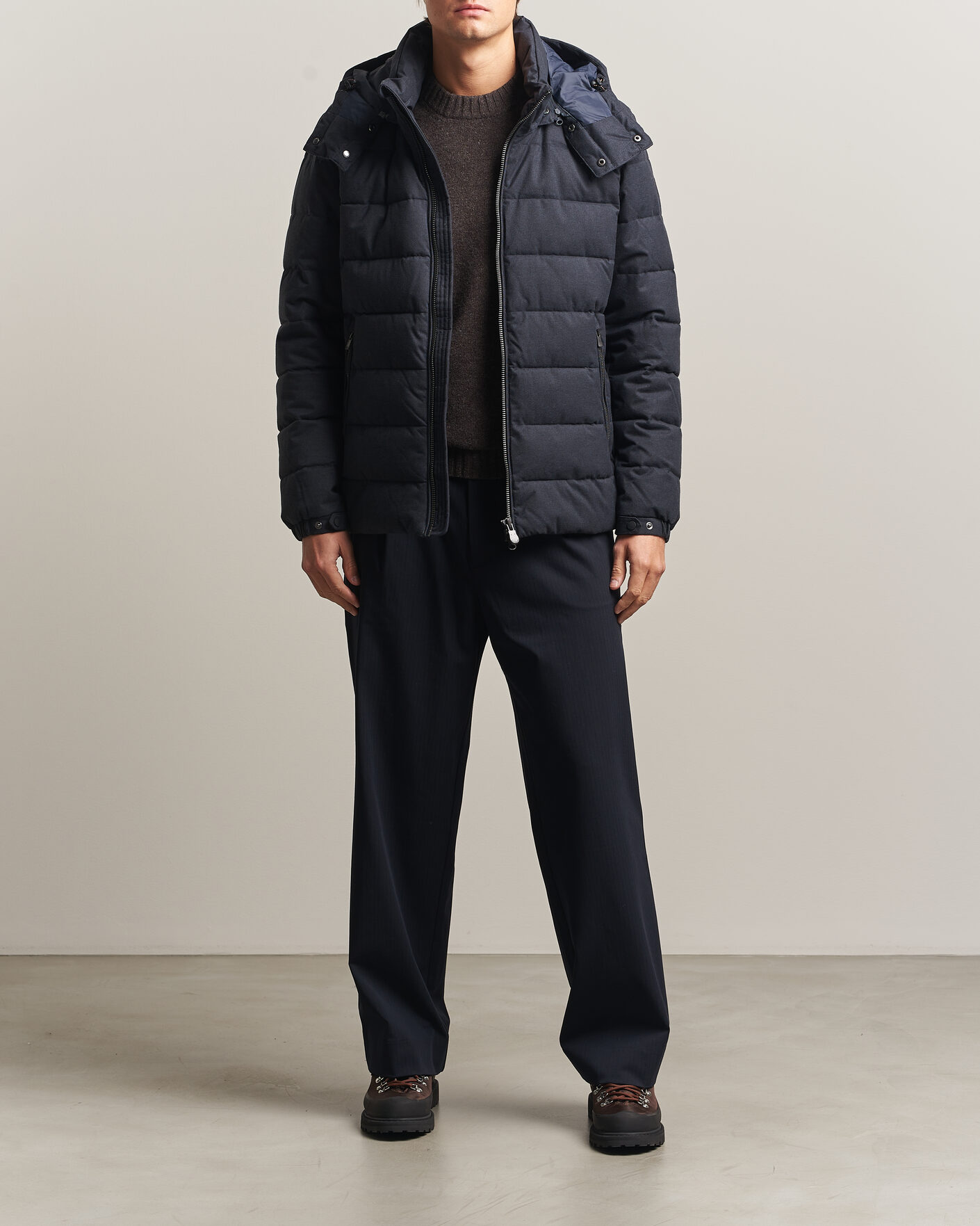 Herren | Jacken | Save The Duck | Constantin Padded Flannel Jacket Navy Blue Melange