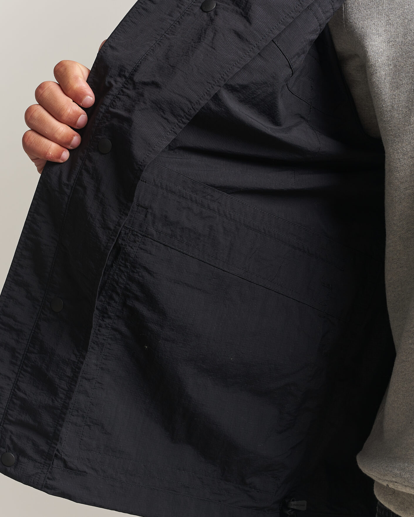 Herren | Jacken | Snow Peak | Nylon Double Rip Jacket Black