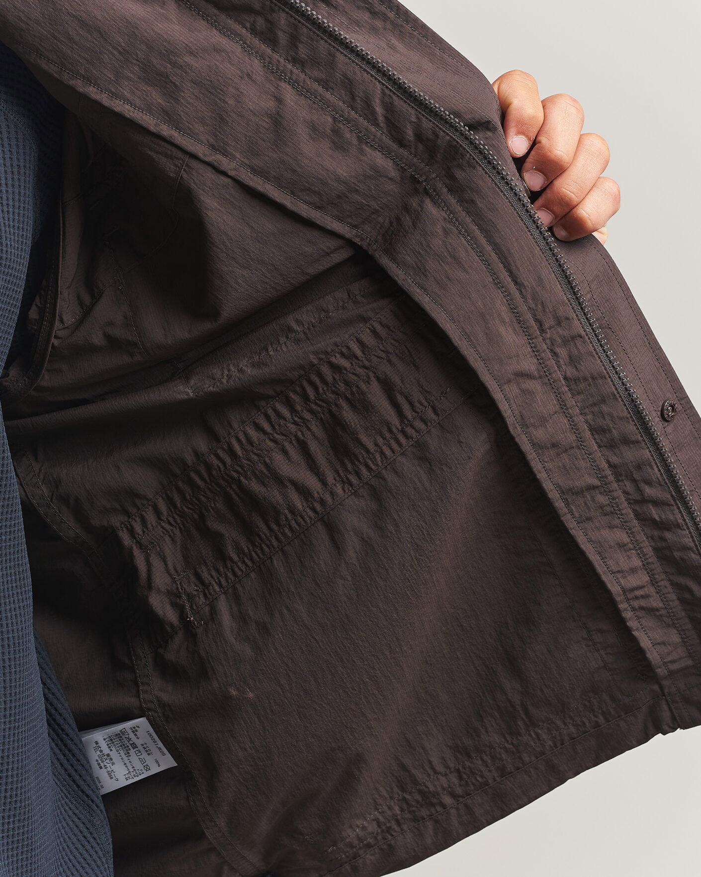 Herren | Jacken | Snow Peak | Nylon Double Rip Jacket Dark Brown