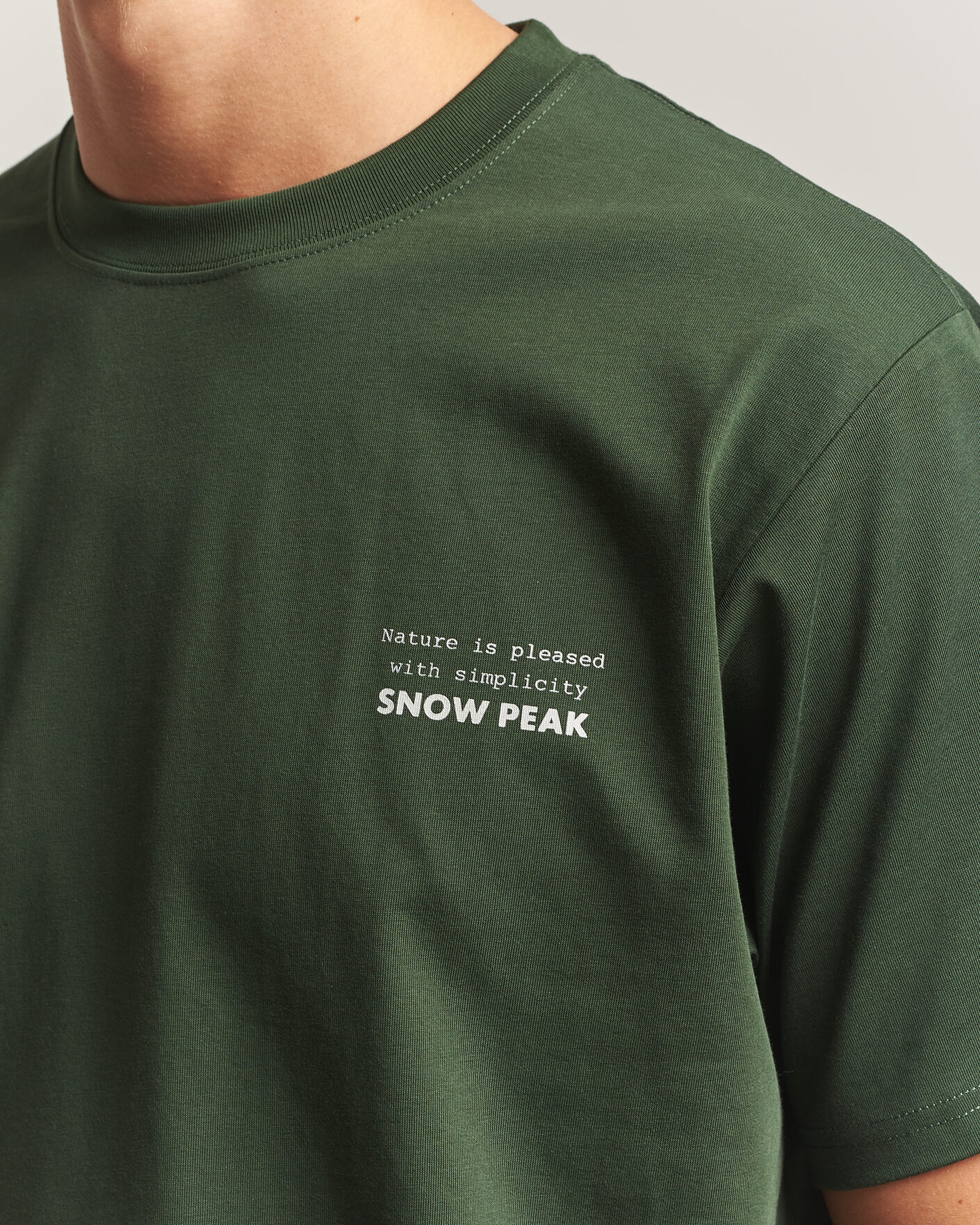 Herren | T-Shirts | Snow Peak | Elemental Balance T-Shirt Dark Green