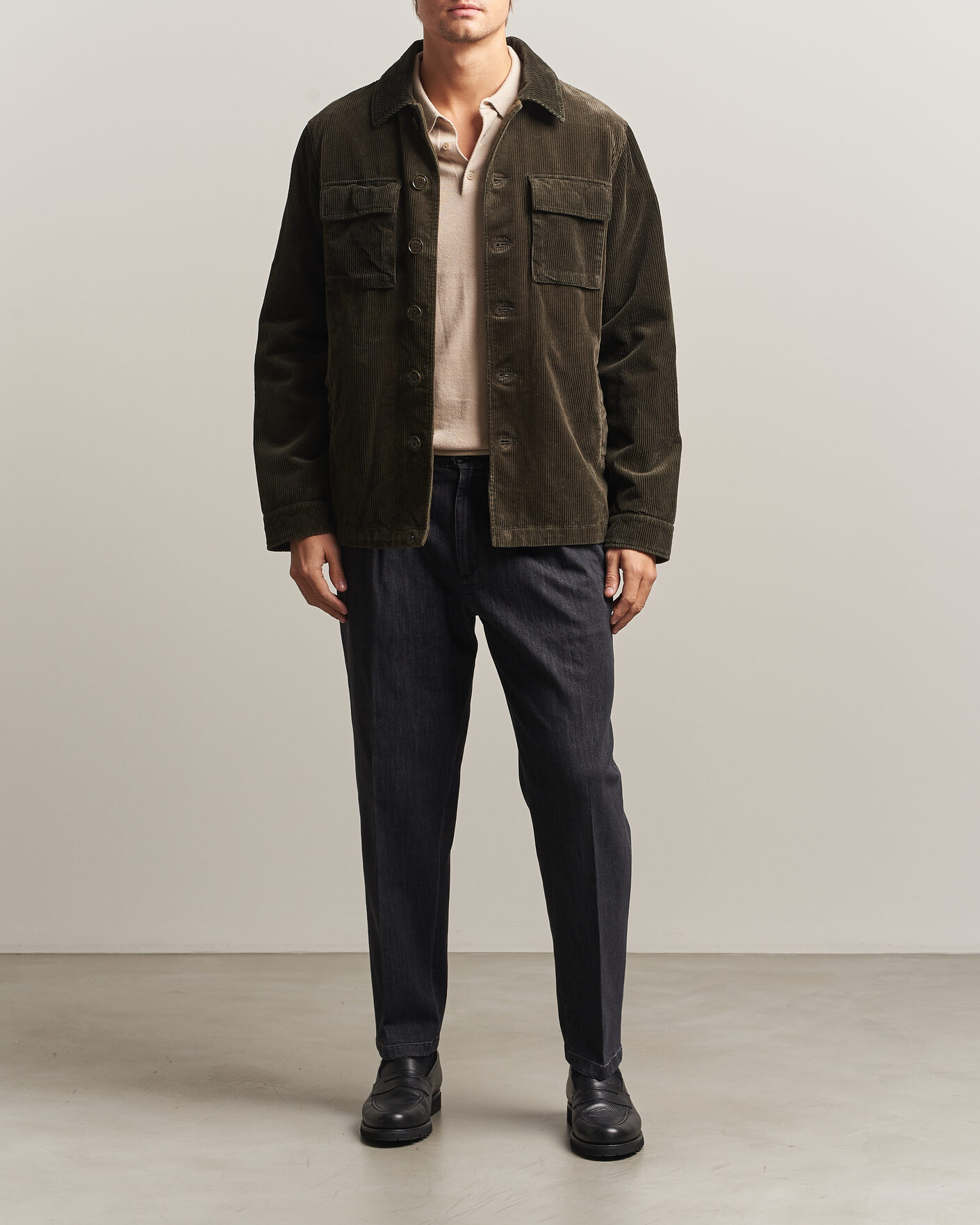 Herren | Hosen | Briglia 1949 | Portobello Loose Fit Denim Trousers Grey
