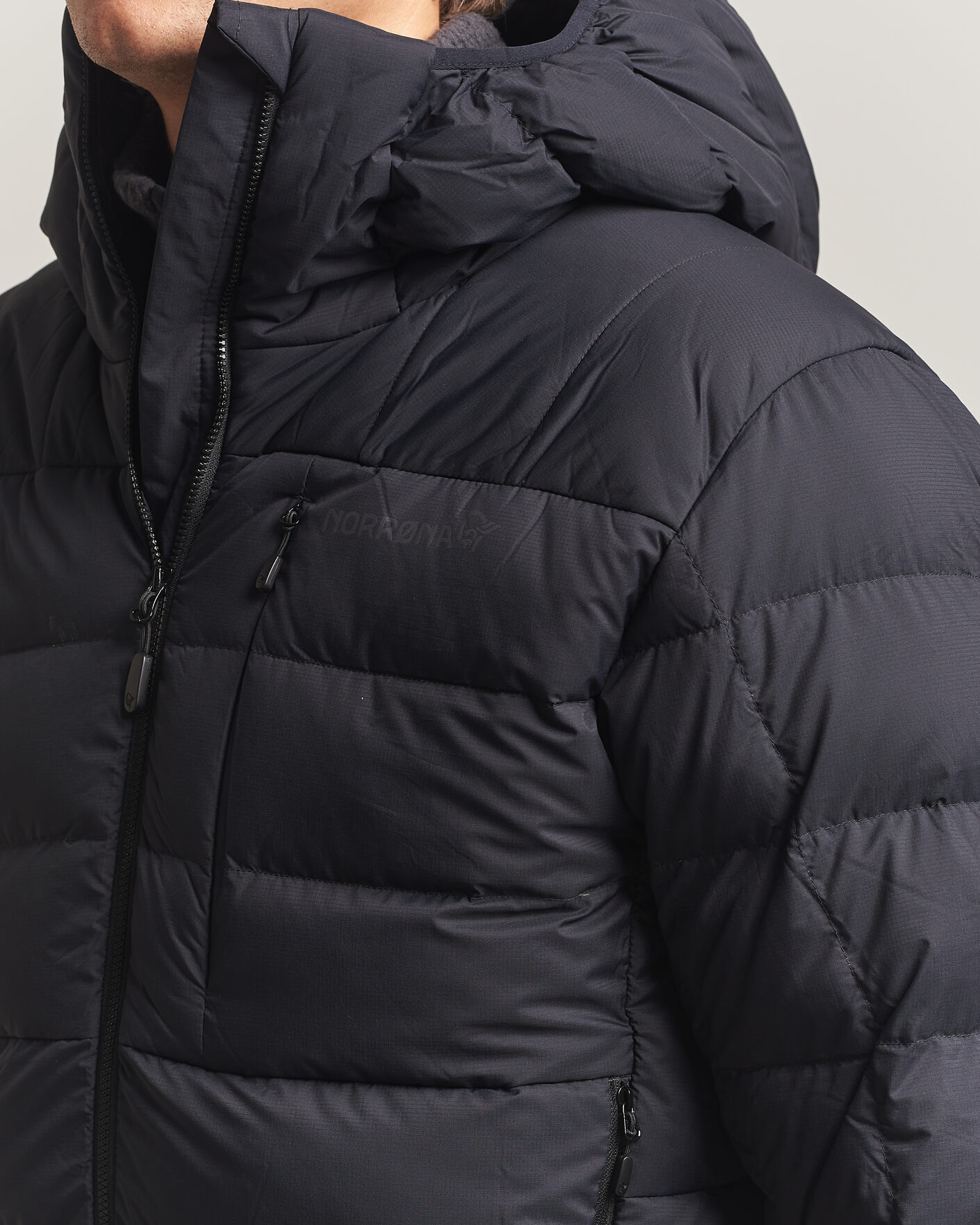 Herren | Jacken | Norrøna | Femund Down 700 Zip Hood Caviar Black