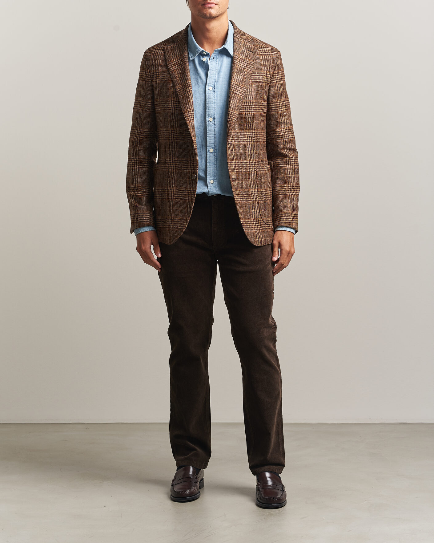 Herren | Hosen | Gant | Regular Fit Corduroy 5-Pocket Pants Black Brown