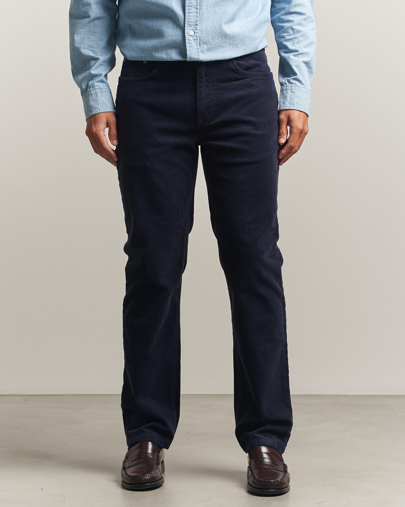Herren | Hosen | Gant | Regular Fit Corduroy 5-Pocket Pants Evening Blue