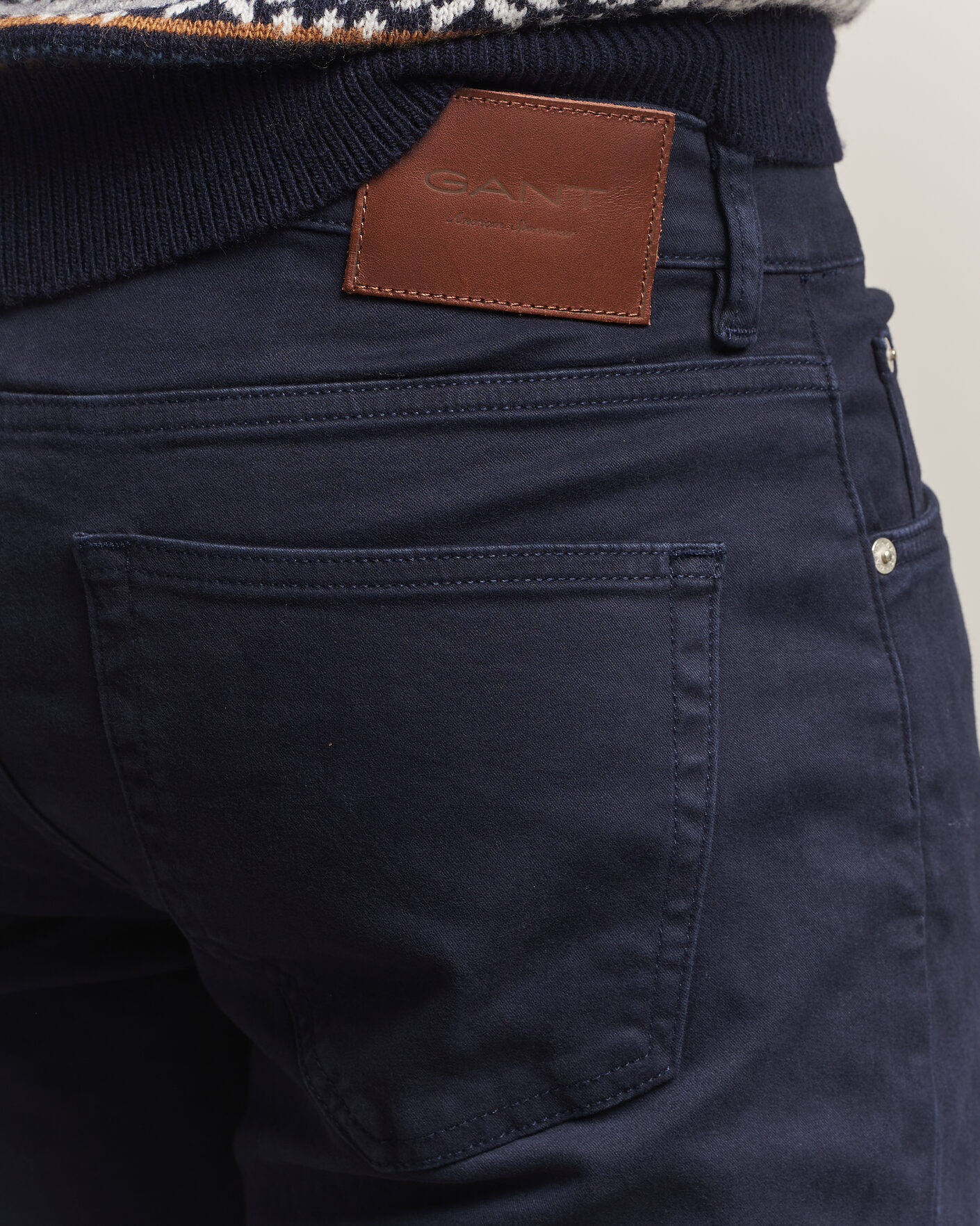 Herren | Hosen | Gant | Regular Fit Moleskin 5-Pocket Pants Evening Blue