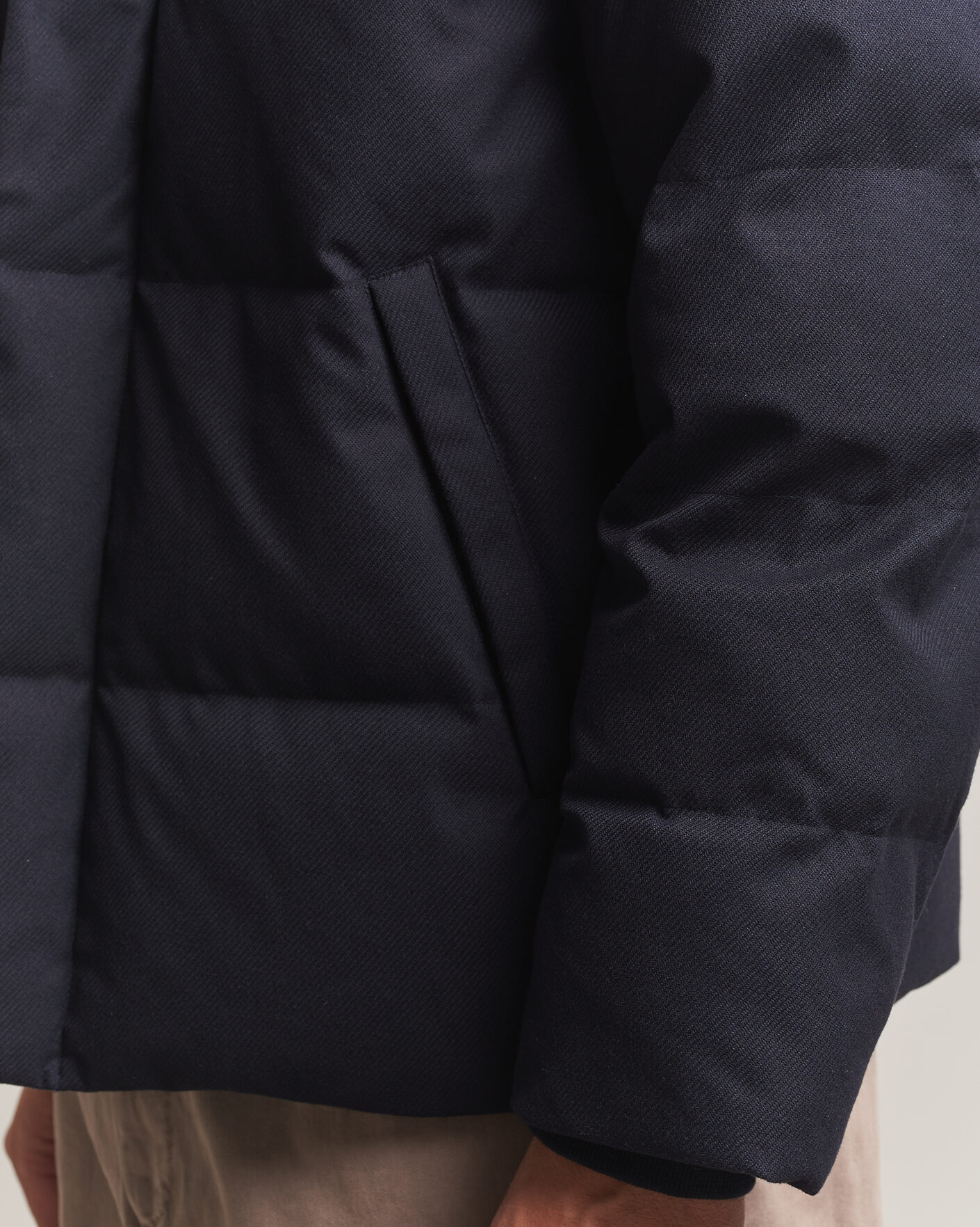 Herren | Jacken | Gant | Flannel Down Hooded Jacket Evening Blue
