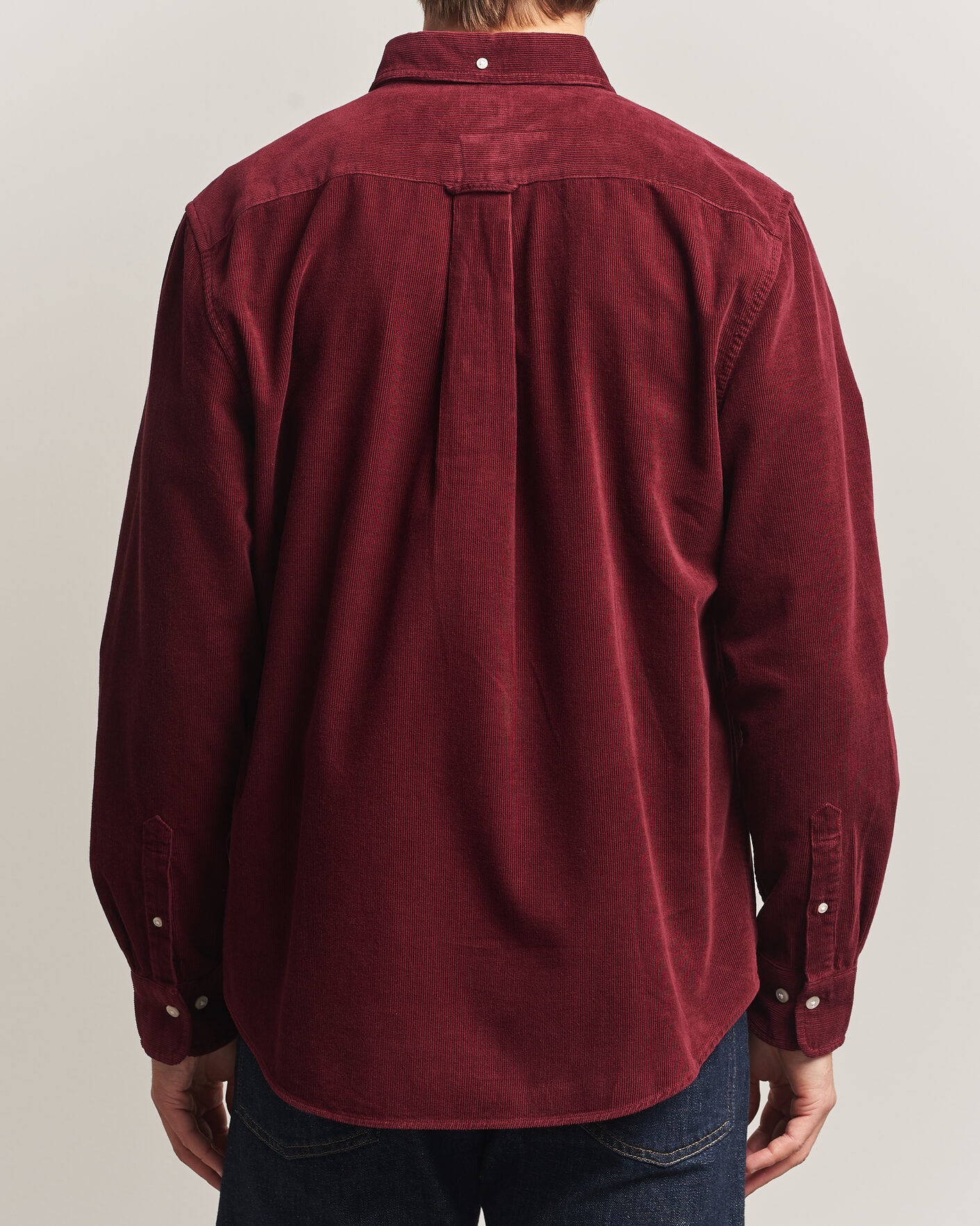 Herren | Hemden | Gant | Regular Fit Corduroy Shirt Deep Grape Wine