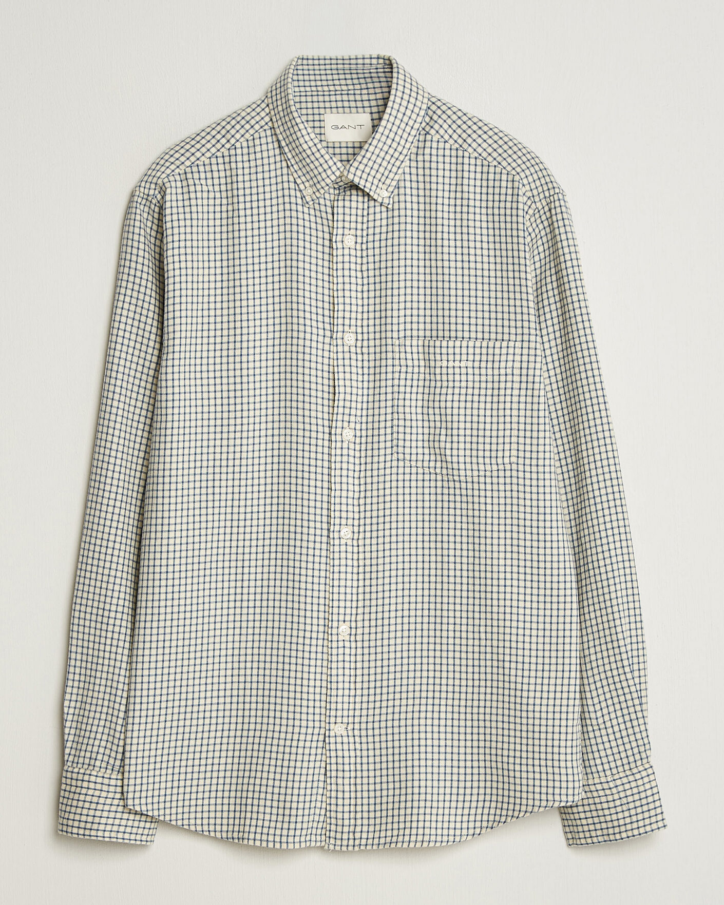 Herren | Hemden | Gant | Regular Fit Windblown Flannel Checked Shirt Blue Horizon