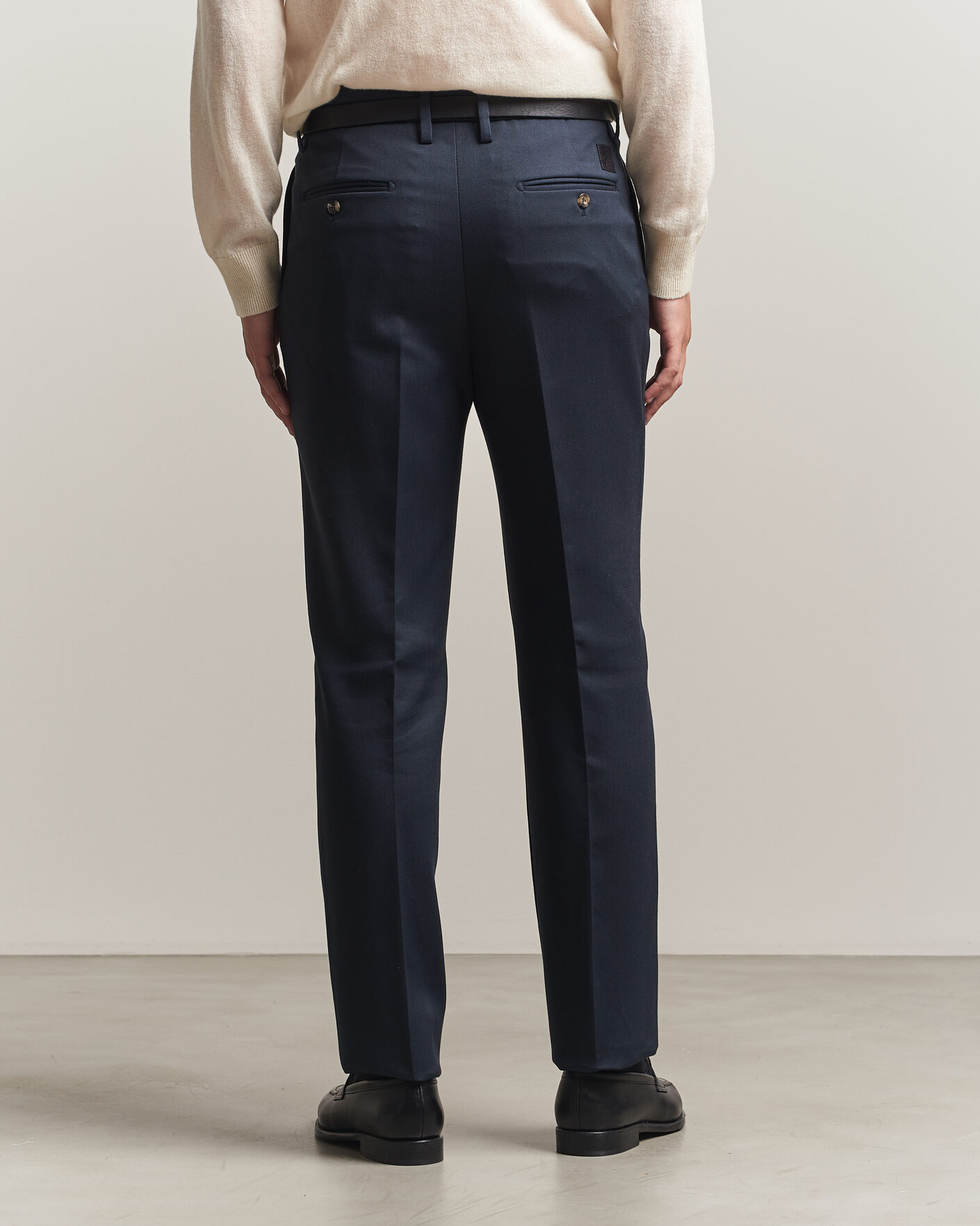 Herren | Hosen | Jacob Cohën | Lucas Pleated Cotton Gabardine Trousers Navy