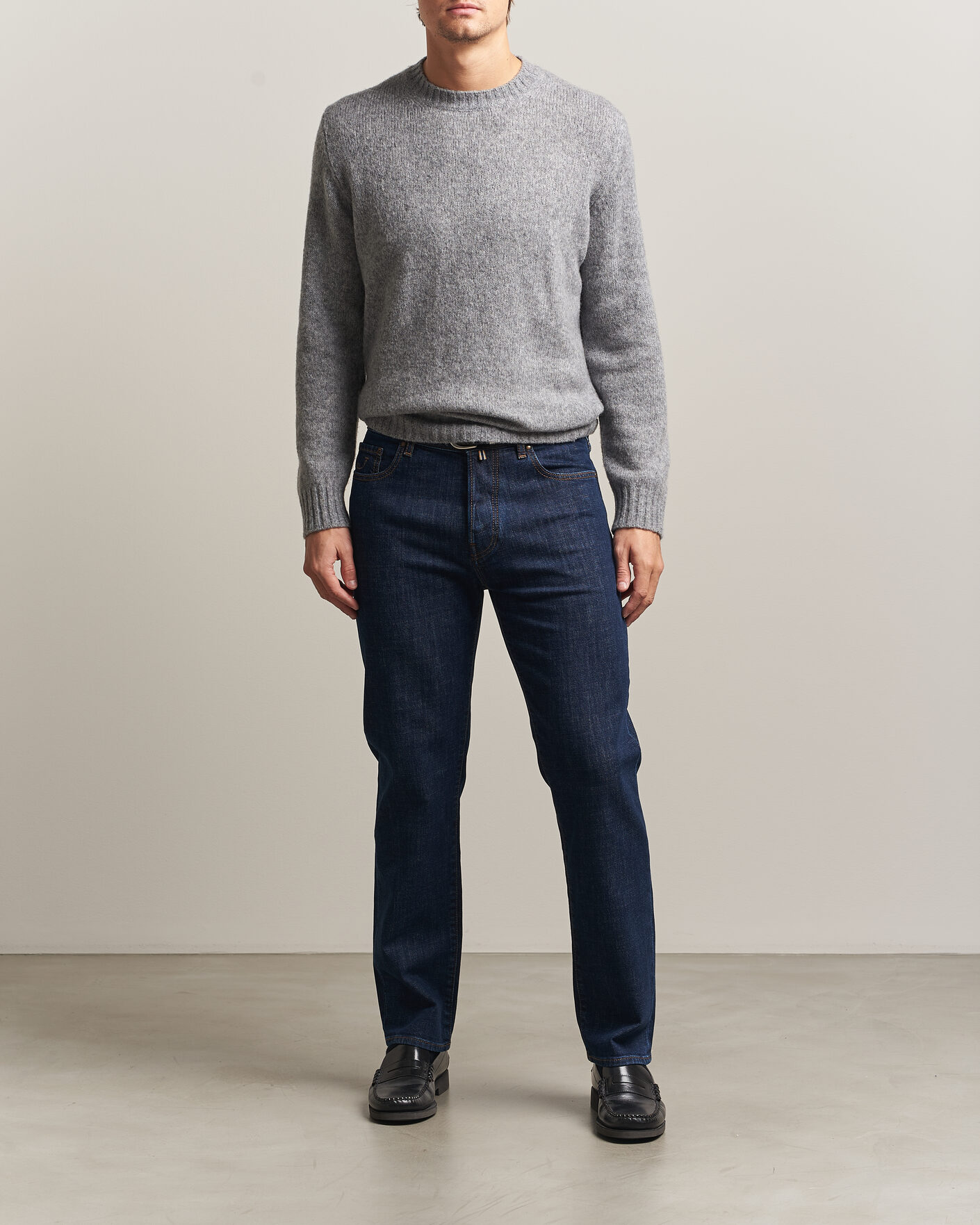 Herren | Jeans | Jacob Cohën | Edos Regular Straight Fit Jeans Dark Blue