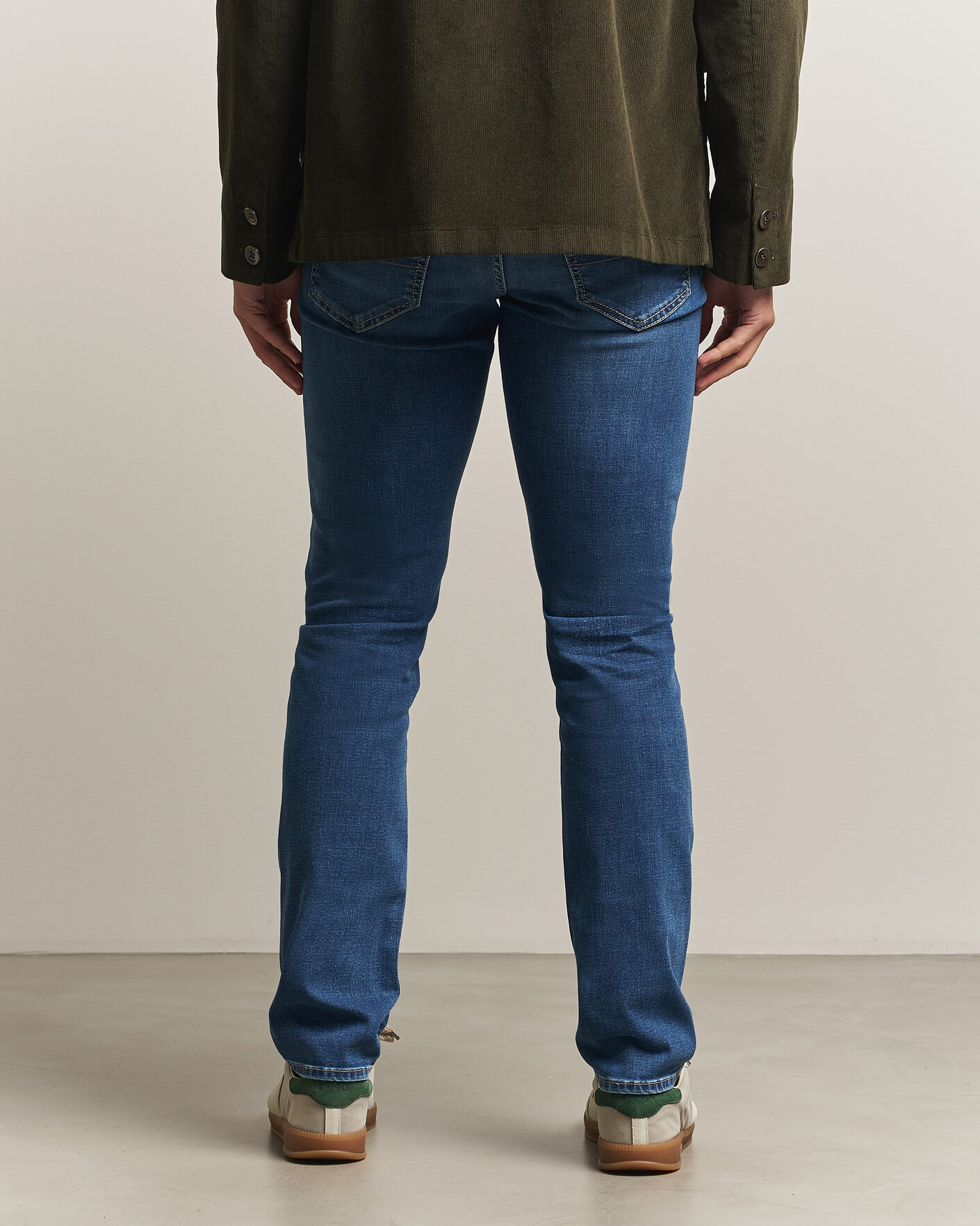 Herren | Jeans | Jacob Cohën | Bard Fast Slim Fit Stretch Jeans Mid Blue