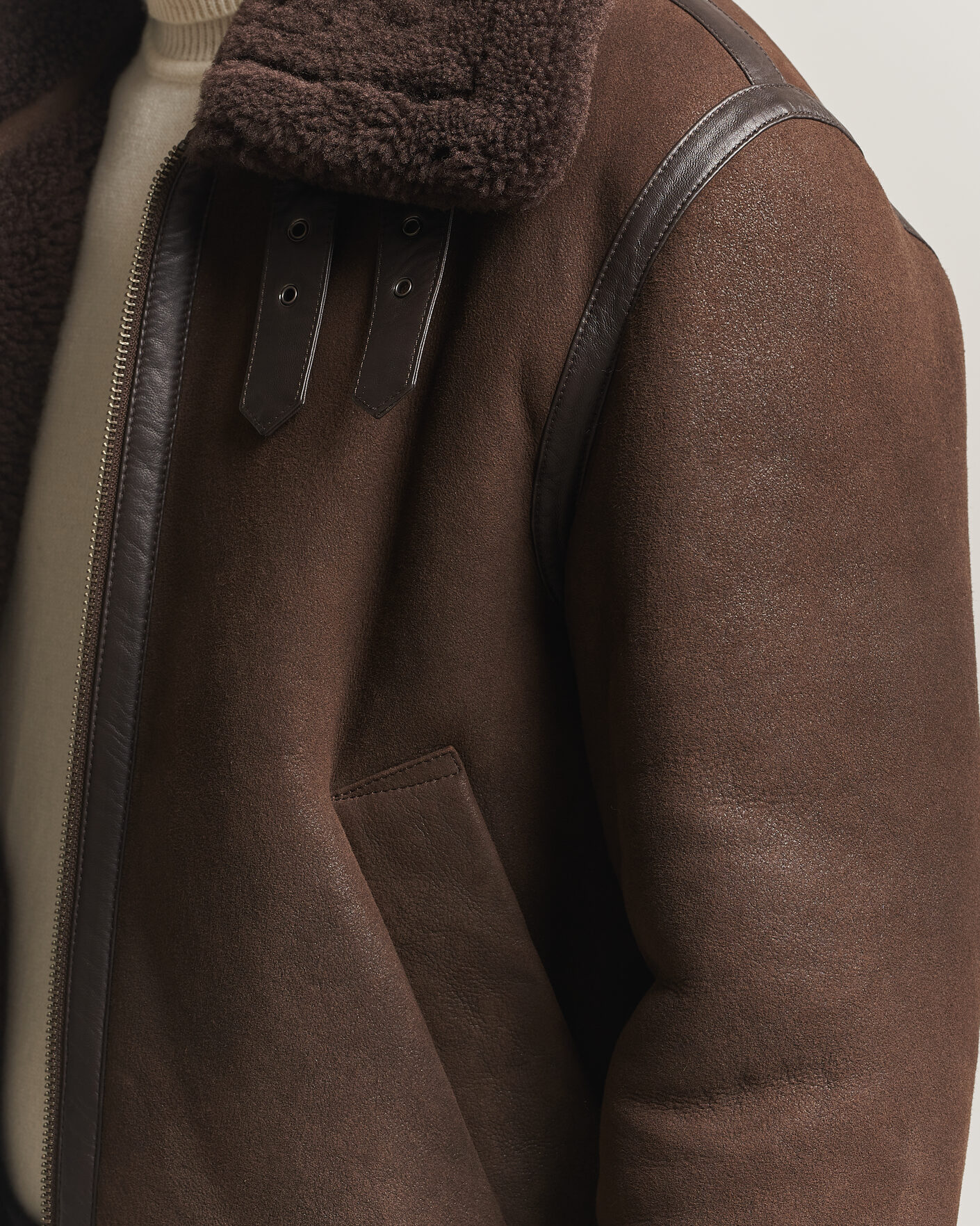Herren | Jacken | Gant | Classic Shearling Jacket Black Brown