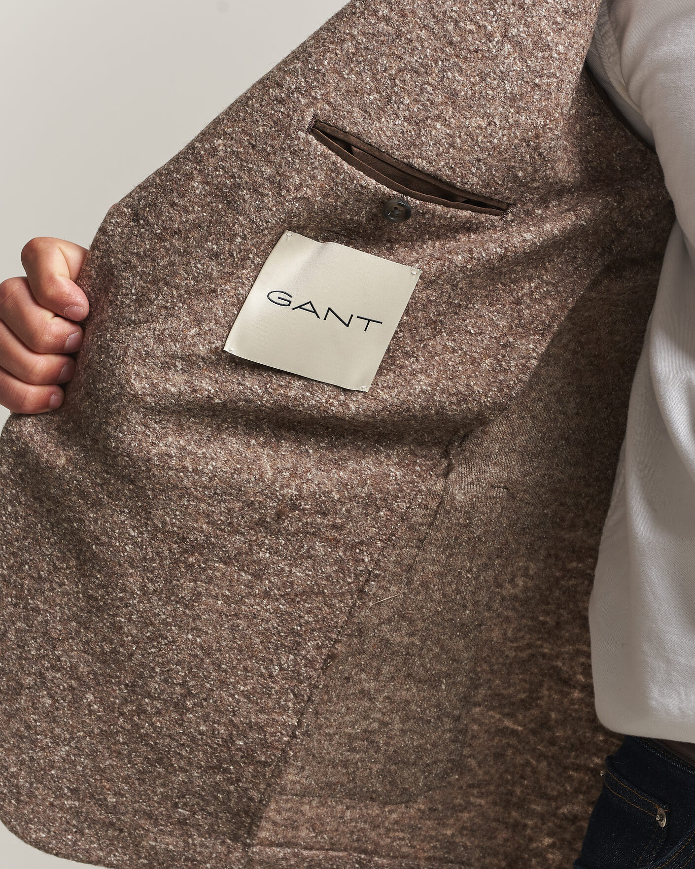 Herren | Sakkos | Gant | Wool/Silk Jersey Blazer Clay Beige
