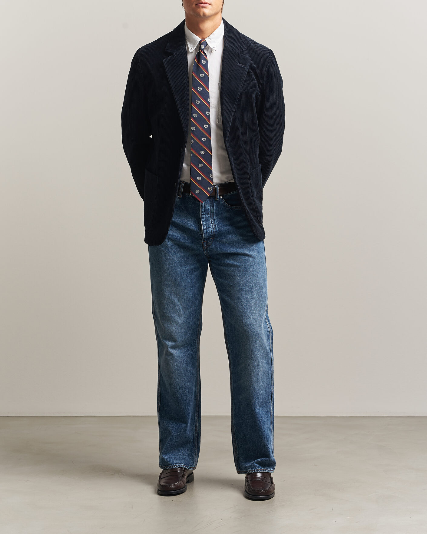 Herren | Sakkos | Gant | Corduroy Blazer Evening Blue