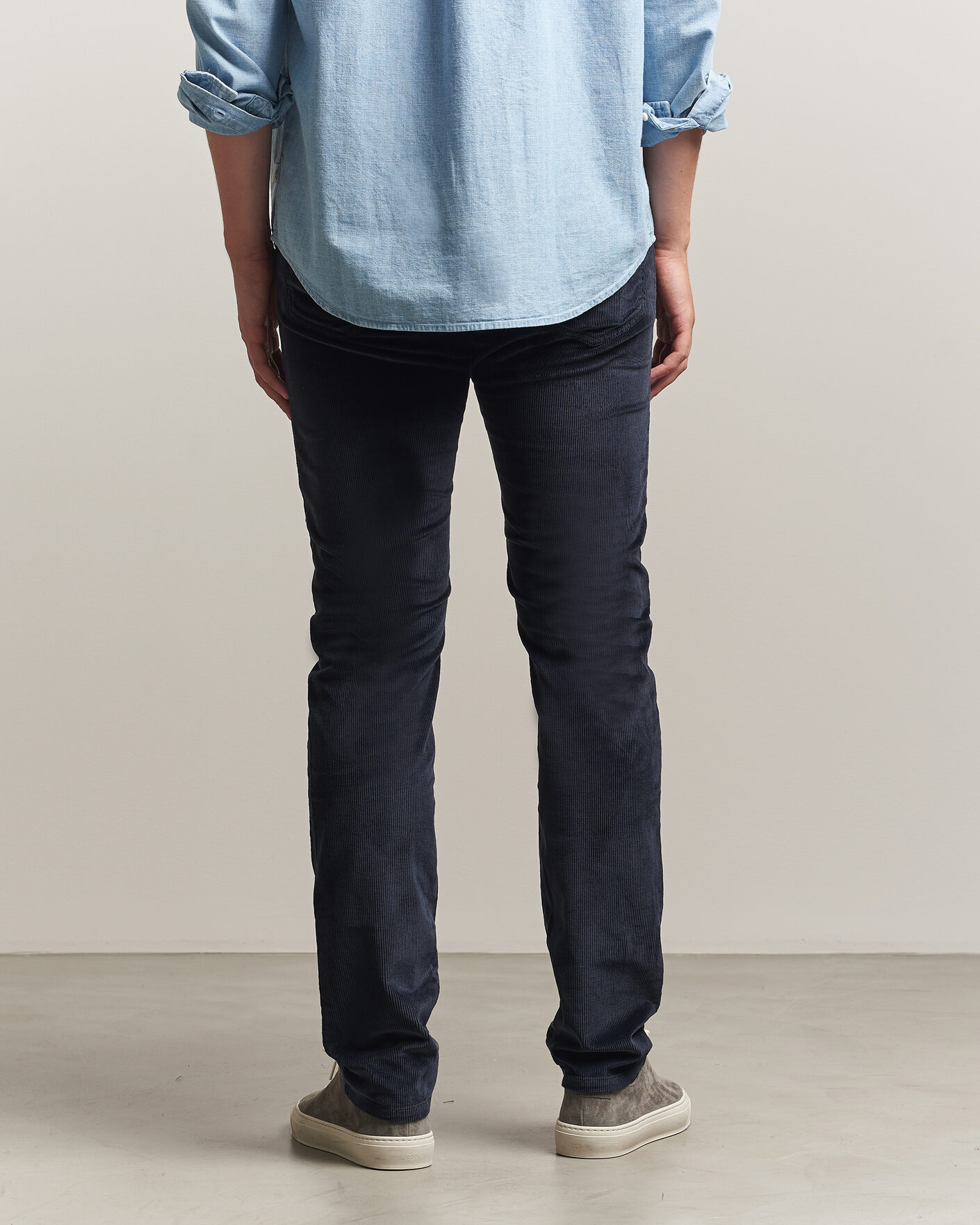 Herren | Hosen | Jacob Cohën | Bard 5-Pocket Medium Corduroy Trousers Navy
