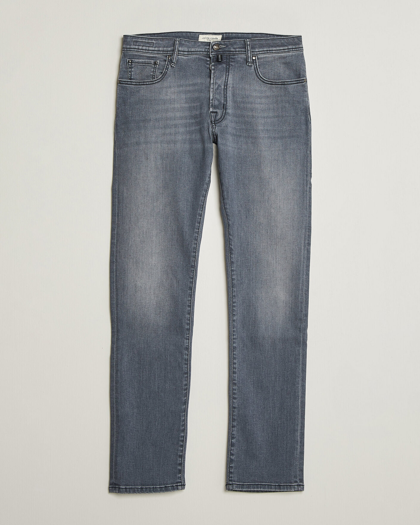 Herren | Jeans | Jacob Cohën | Bard Slim Fit Stretch Jeans Light Grey