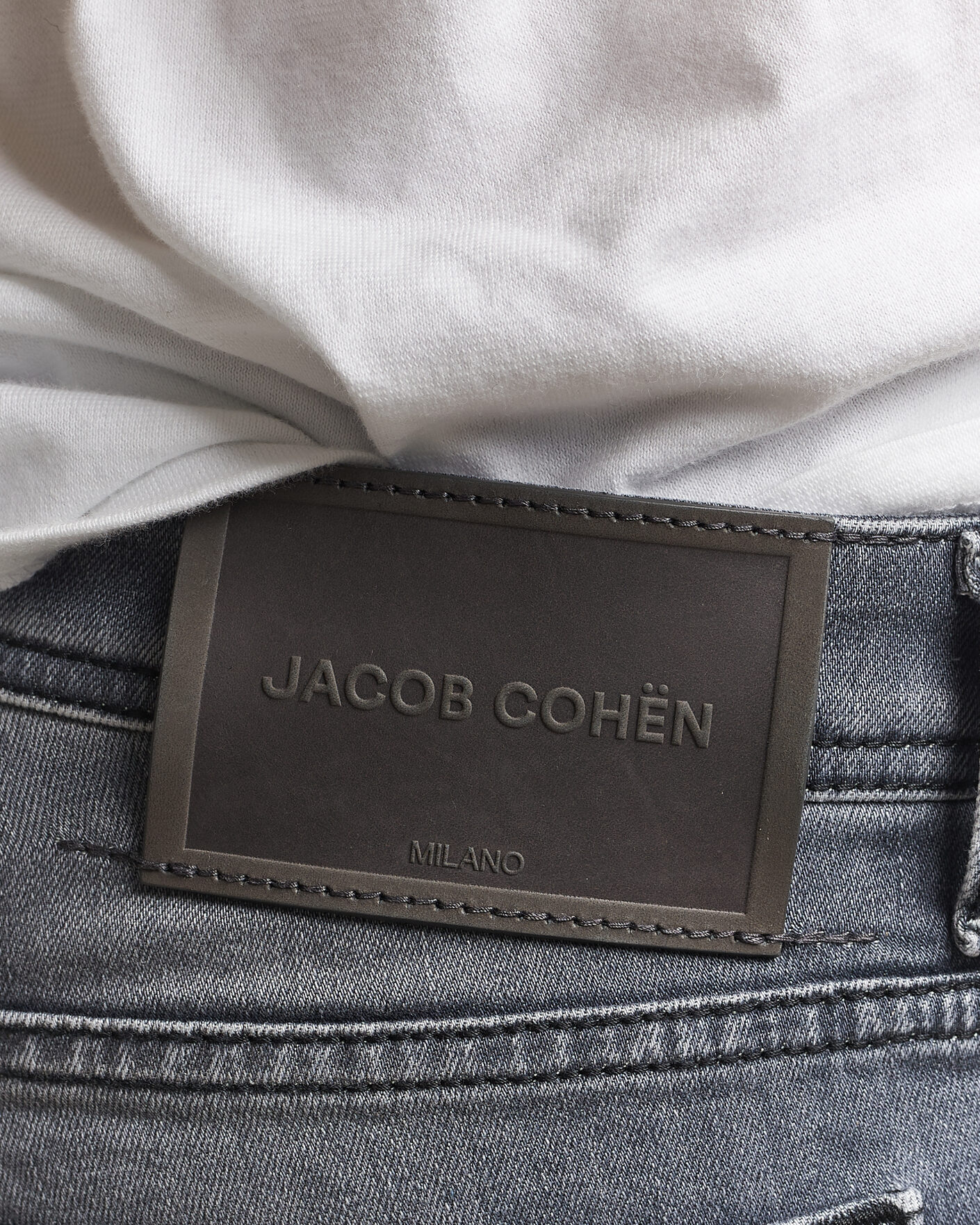 Herren | Jeans | Jacob Cohën | Bard Slim Fit Stretch Jeans Light Grey