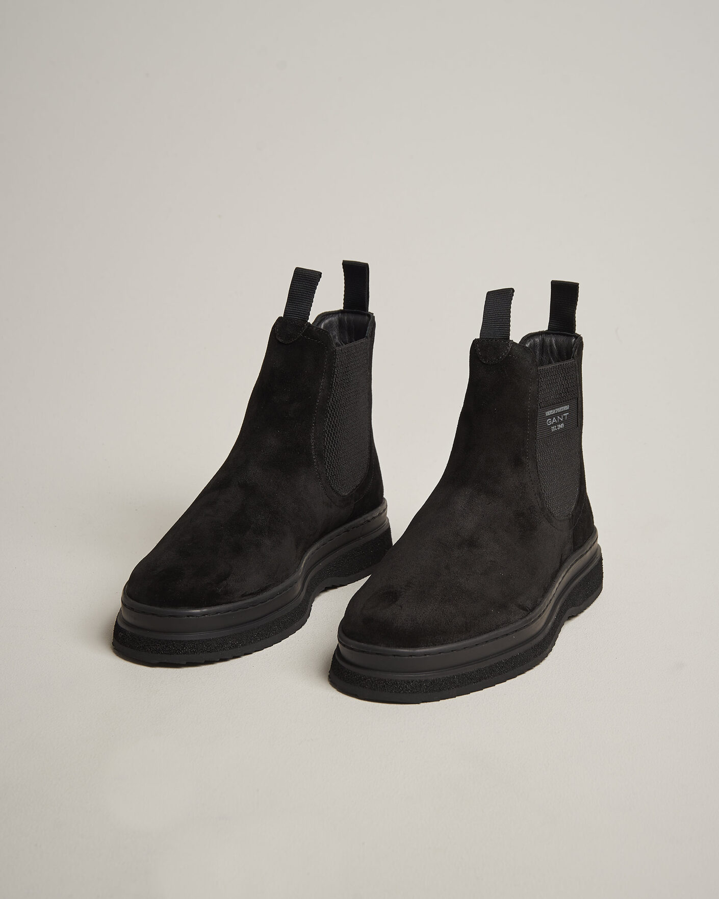 Herren | Boots | Gant | Blistown Shearling Suede Chelsea Boot Black