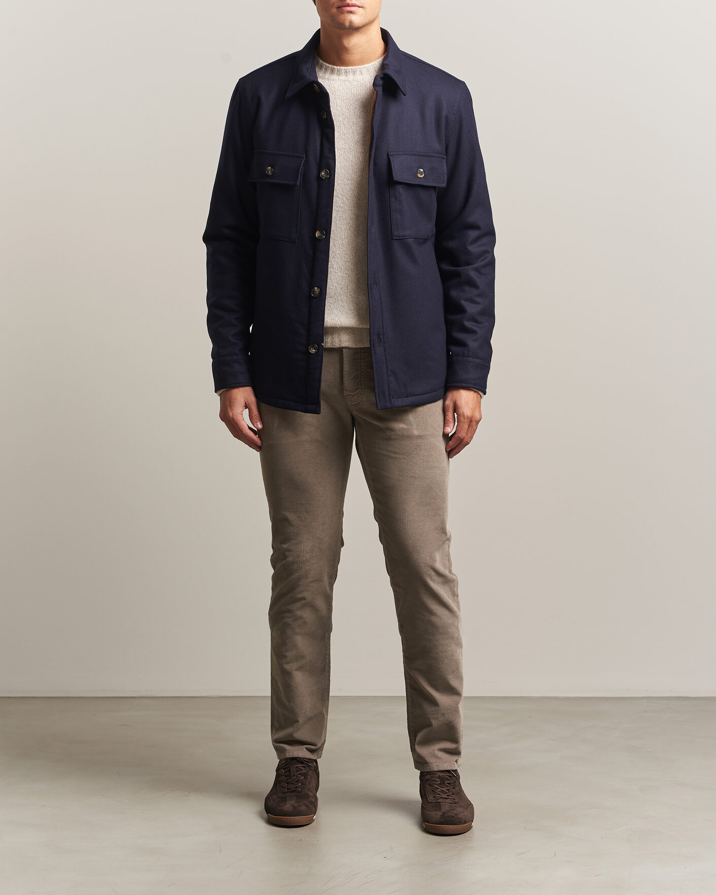 Herren | Hosen | Jacob Cohën | Nick Slim Fit Cotton Trousers Grey