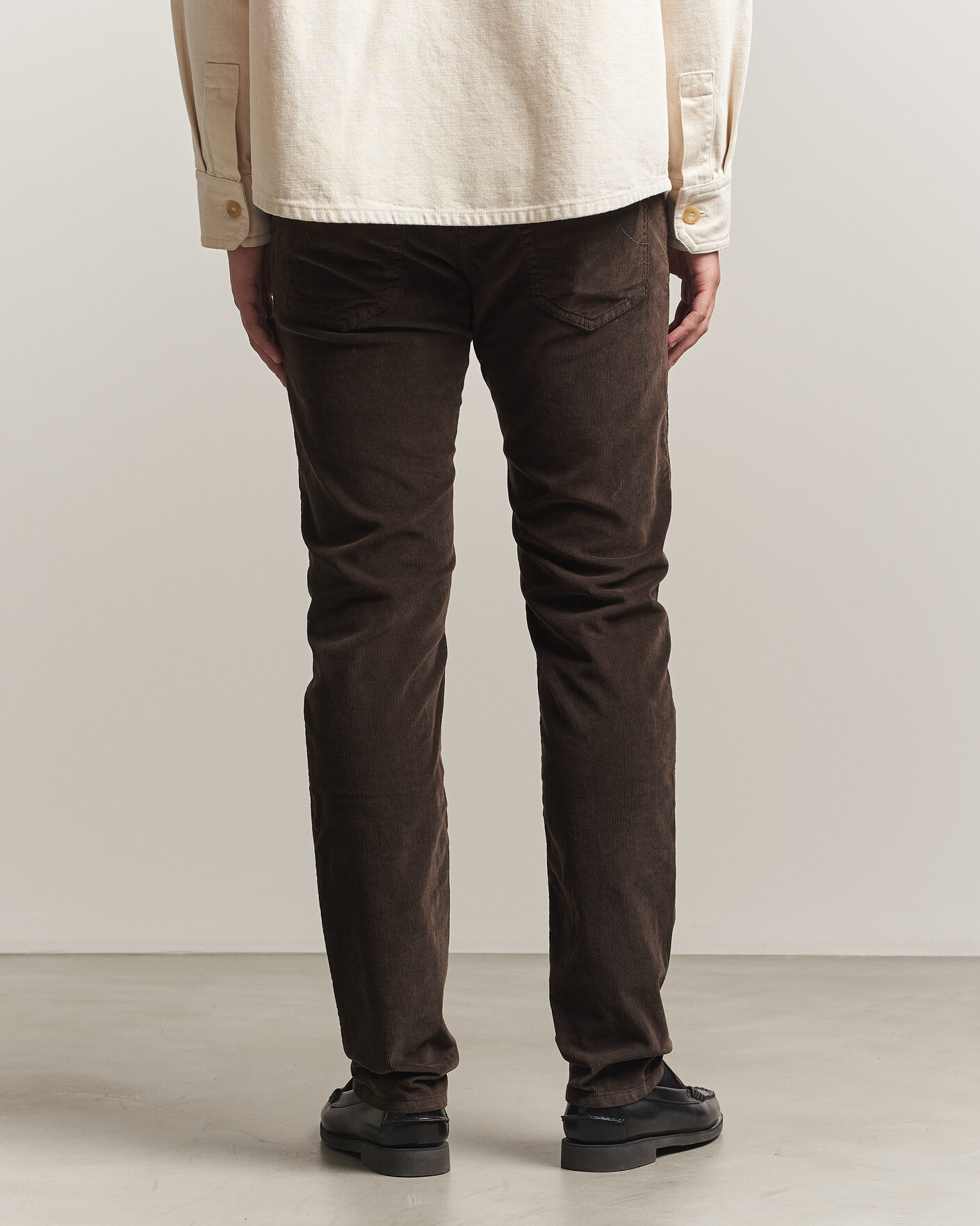 Herren | Hosen | Jacob Cohën | Nick Slim Fit Cotton Trousers Brown