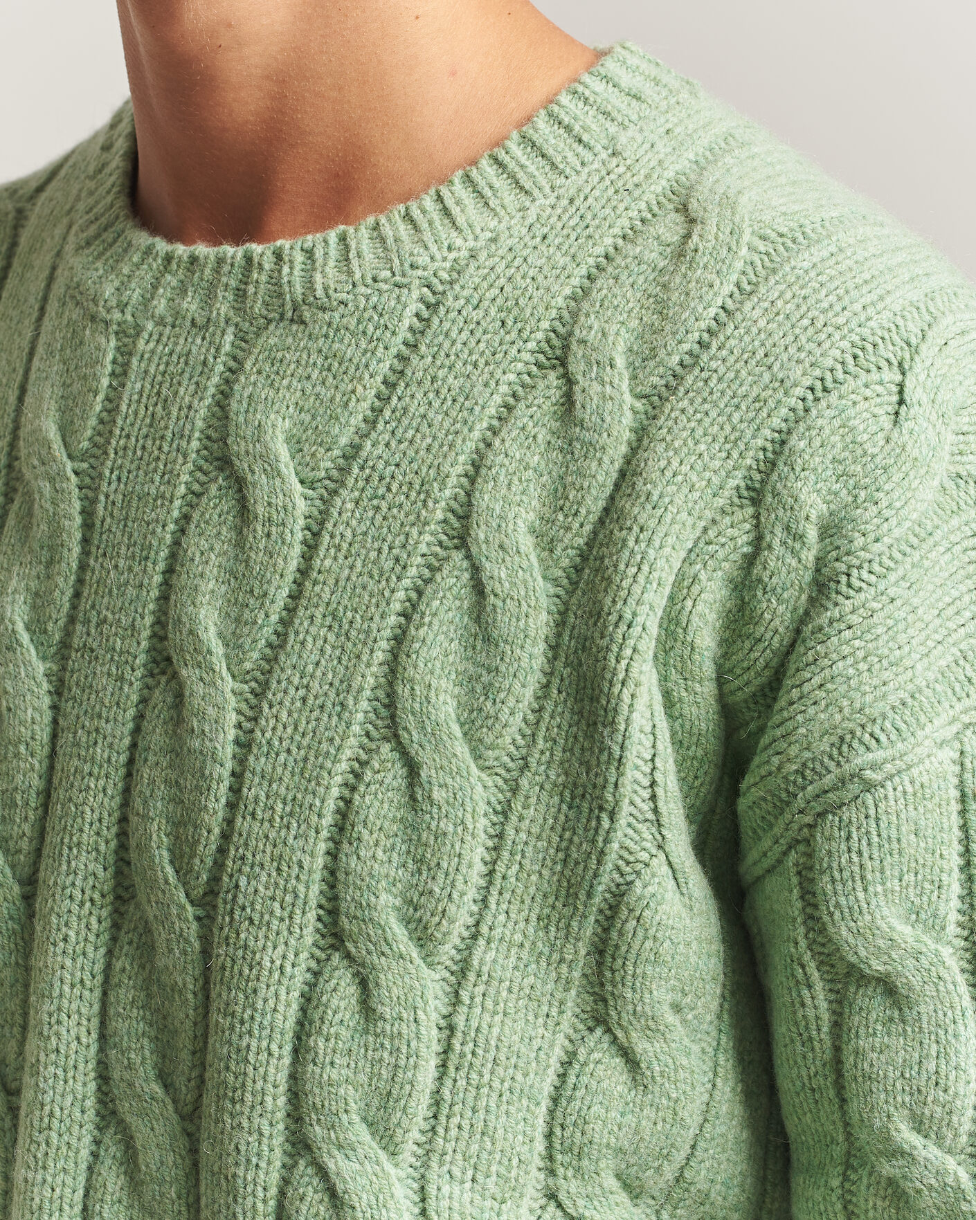 Herren | Pullover | Polo Ralph Lauren | Exploded Cabel Sweater Sprouting Green