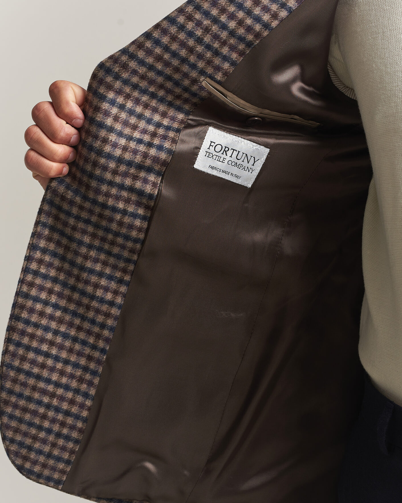 Herren | Sakkos | Morris | Soft Check Blazer Brown