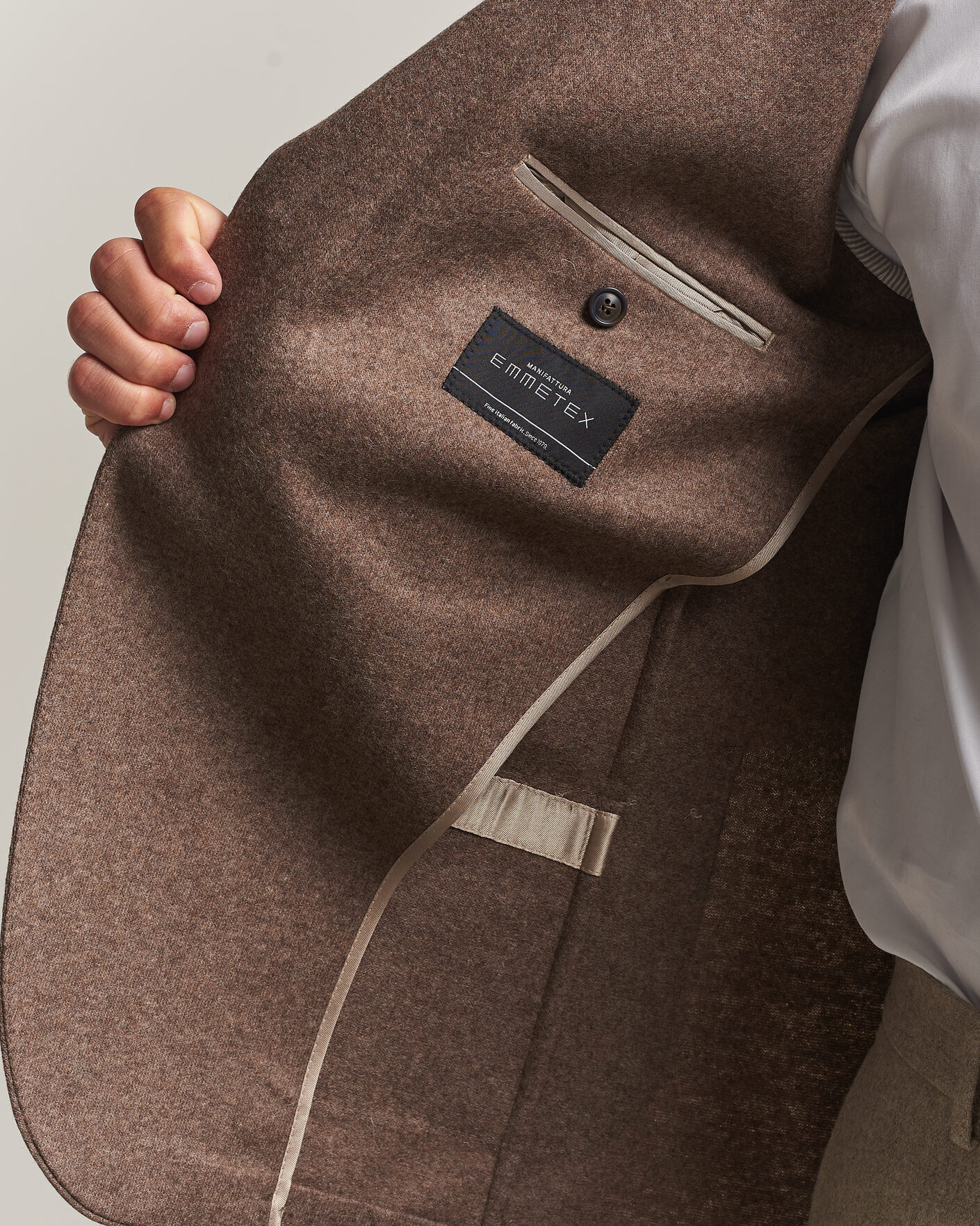 Herren | Sakkos | Morris | Wool Jersey Blazer Brown