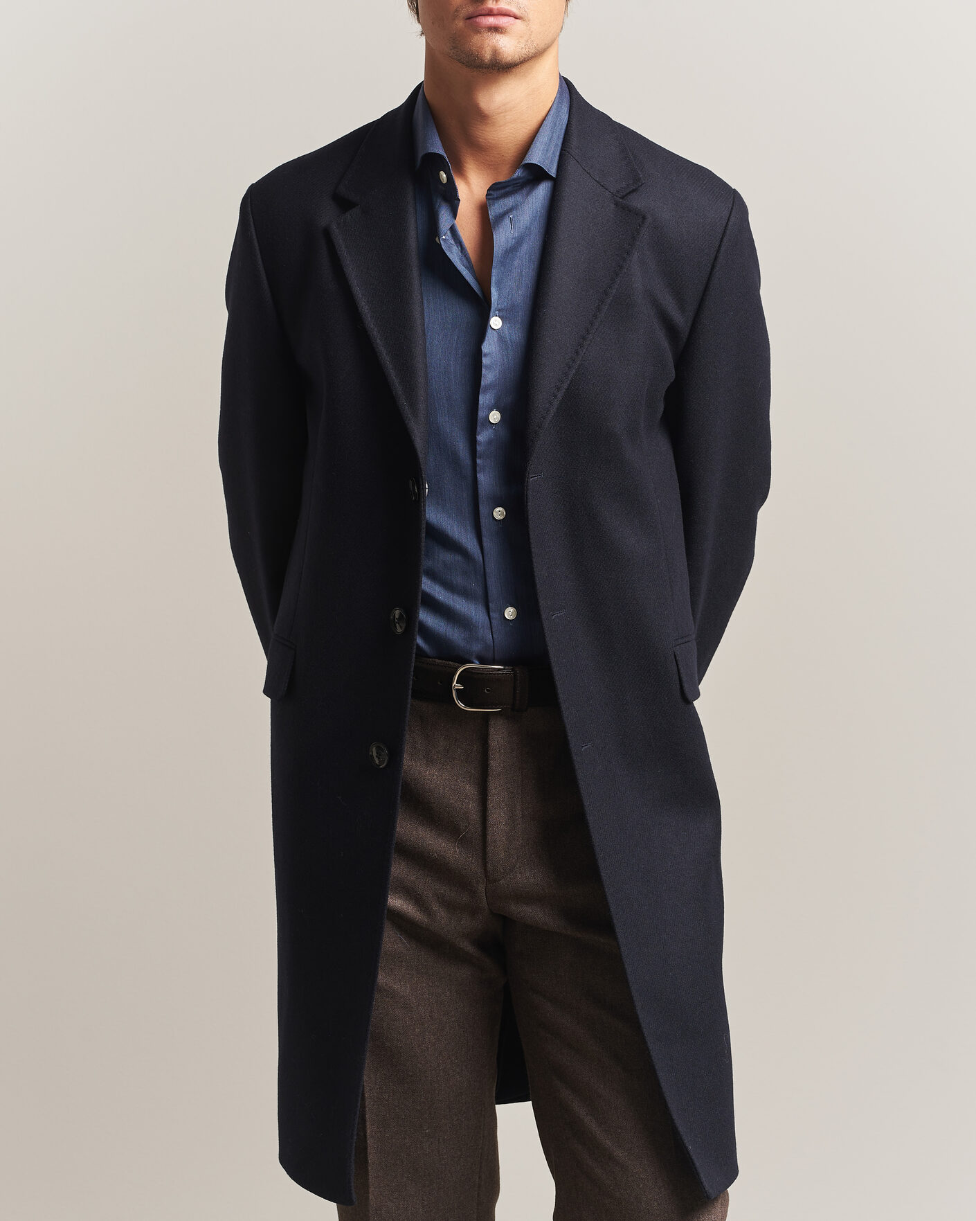 Herren | Jacken | Morris | Ben Wool Coat Navy