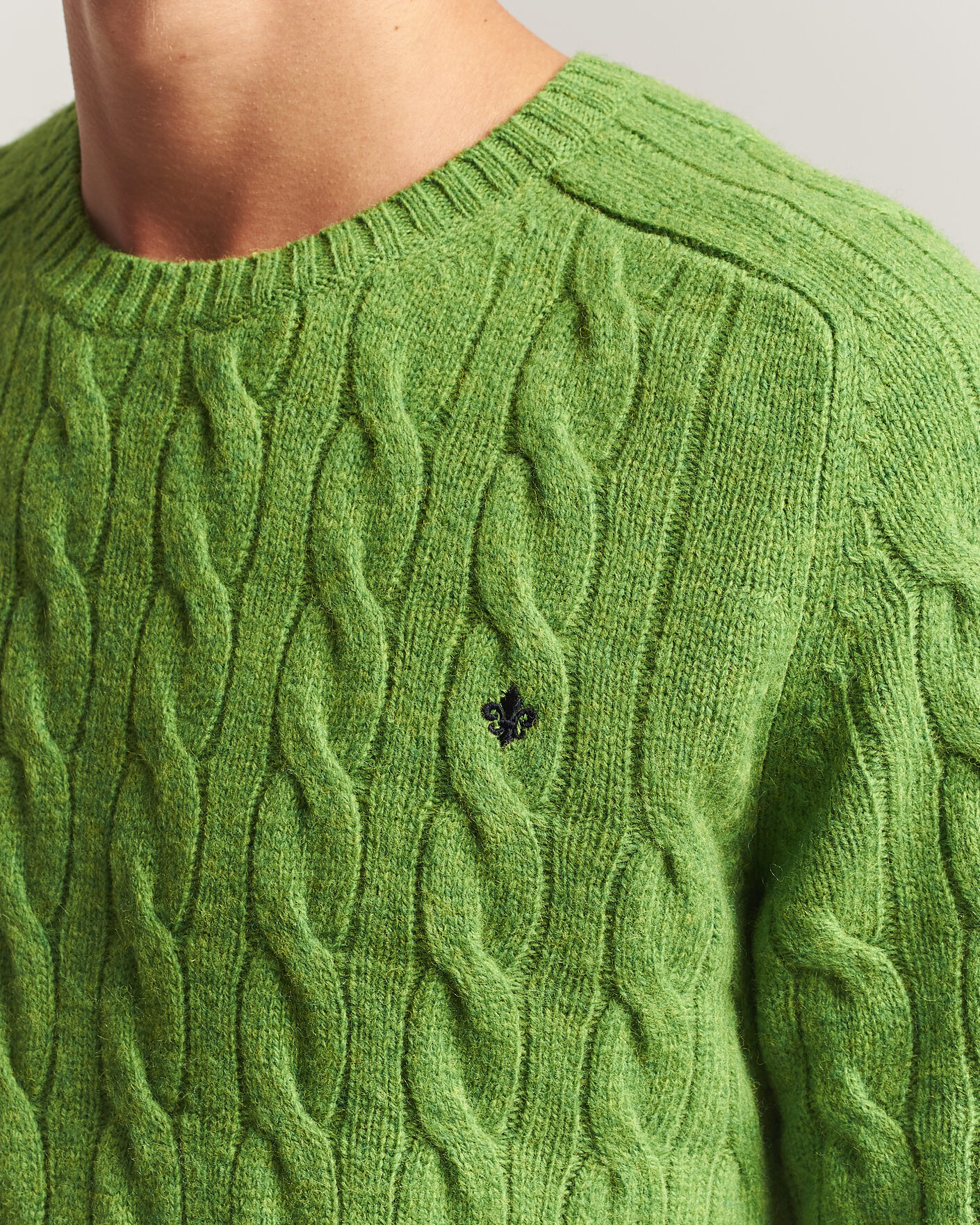 Herren | Pullover | Morris | Archard Cable Sweater Green