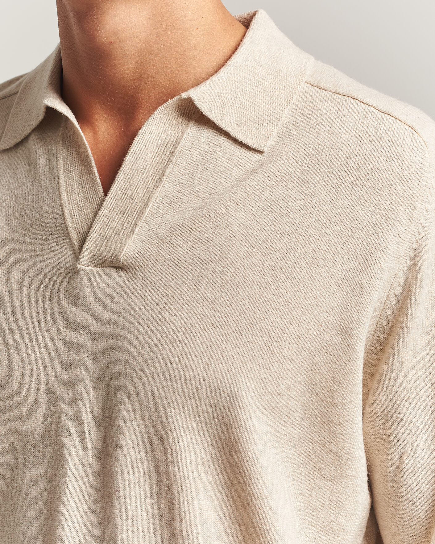 Herren | Pullover | Morris | Wilfred Cashmere Resort Polo Off White