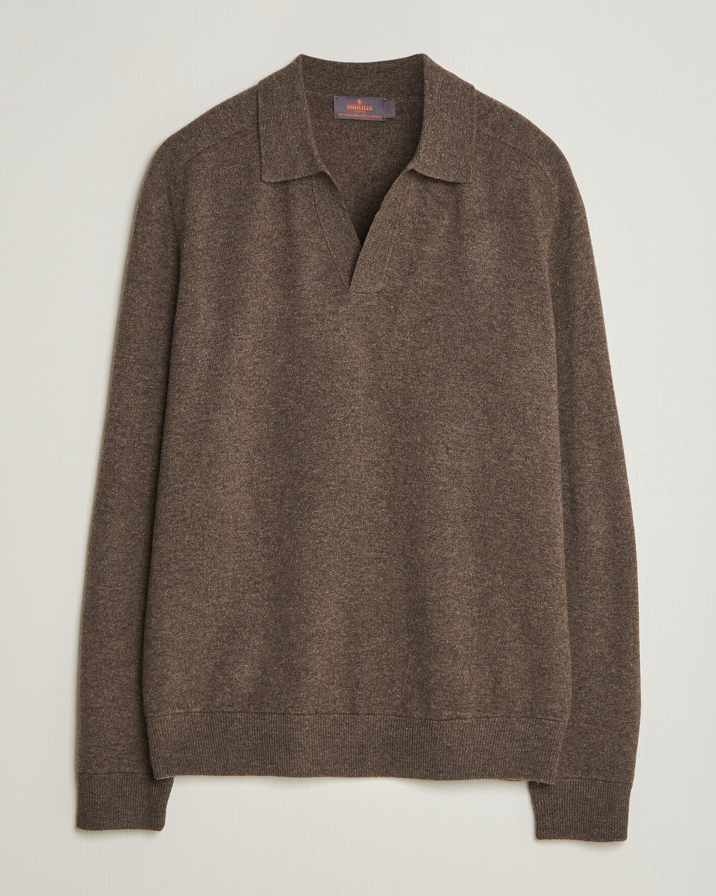Herren | Pullover | Morris | Wilfred Cashmere Resort Polo Brown