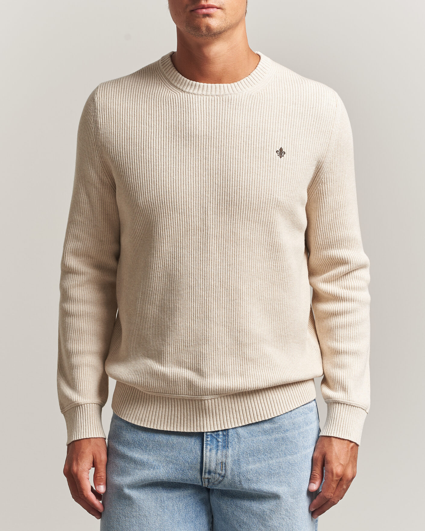 Herren | Pullover | Morris | Colin O-Neck Khaki