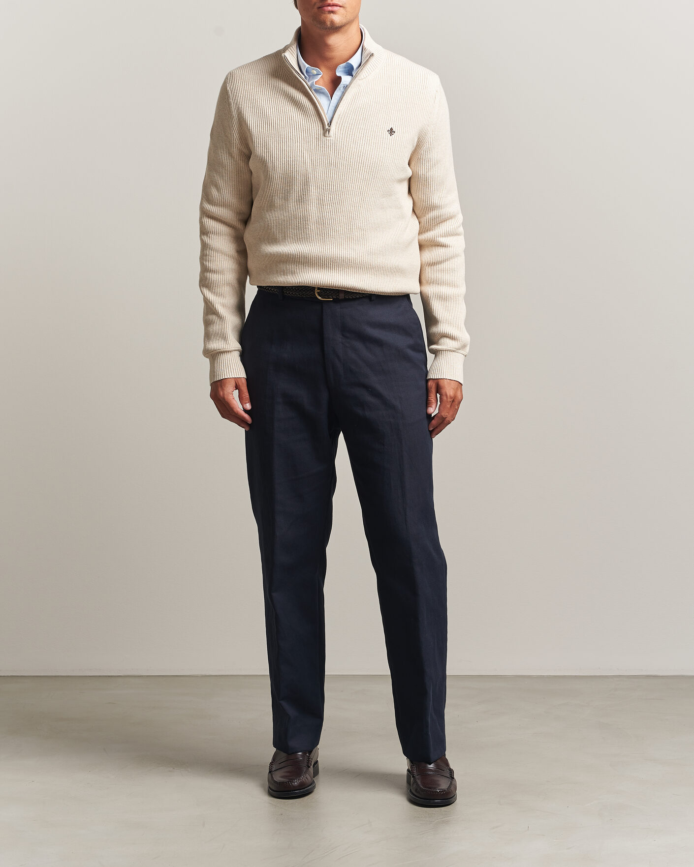 Herren | Pullover | Morris | Colin Half Zip Khaki