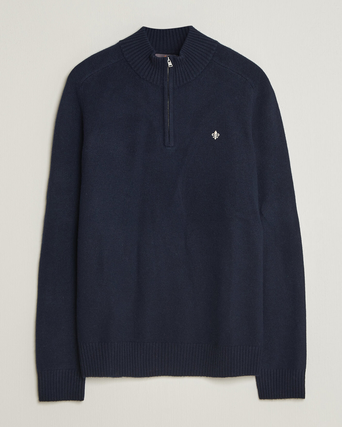 Herren | Pullover | Morris | Hertford Lambswool Half Zip Navy