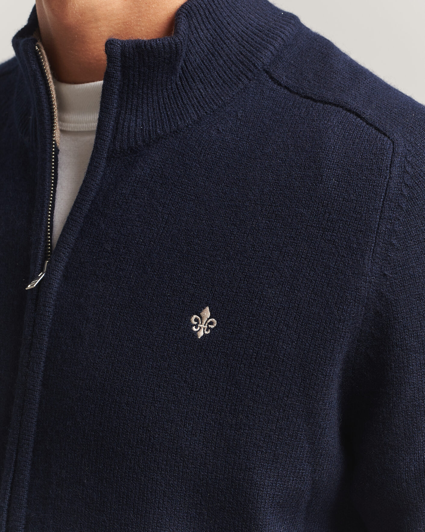 Herren | Pullover | Morris | Hertford Zip Cardigan Navy