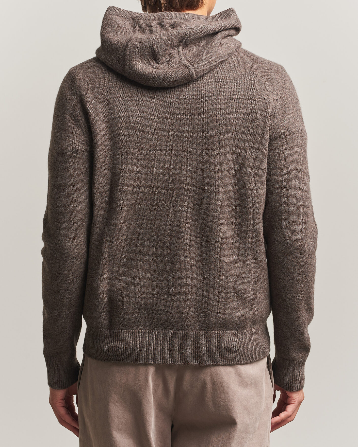 Herren | Pullover | Morris | Hertford Lambswool Hoodie Brown