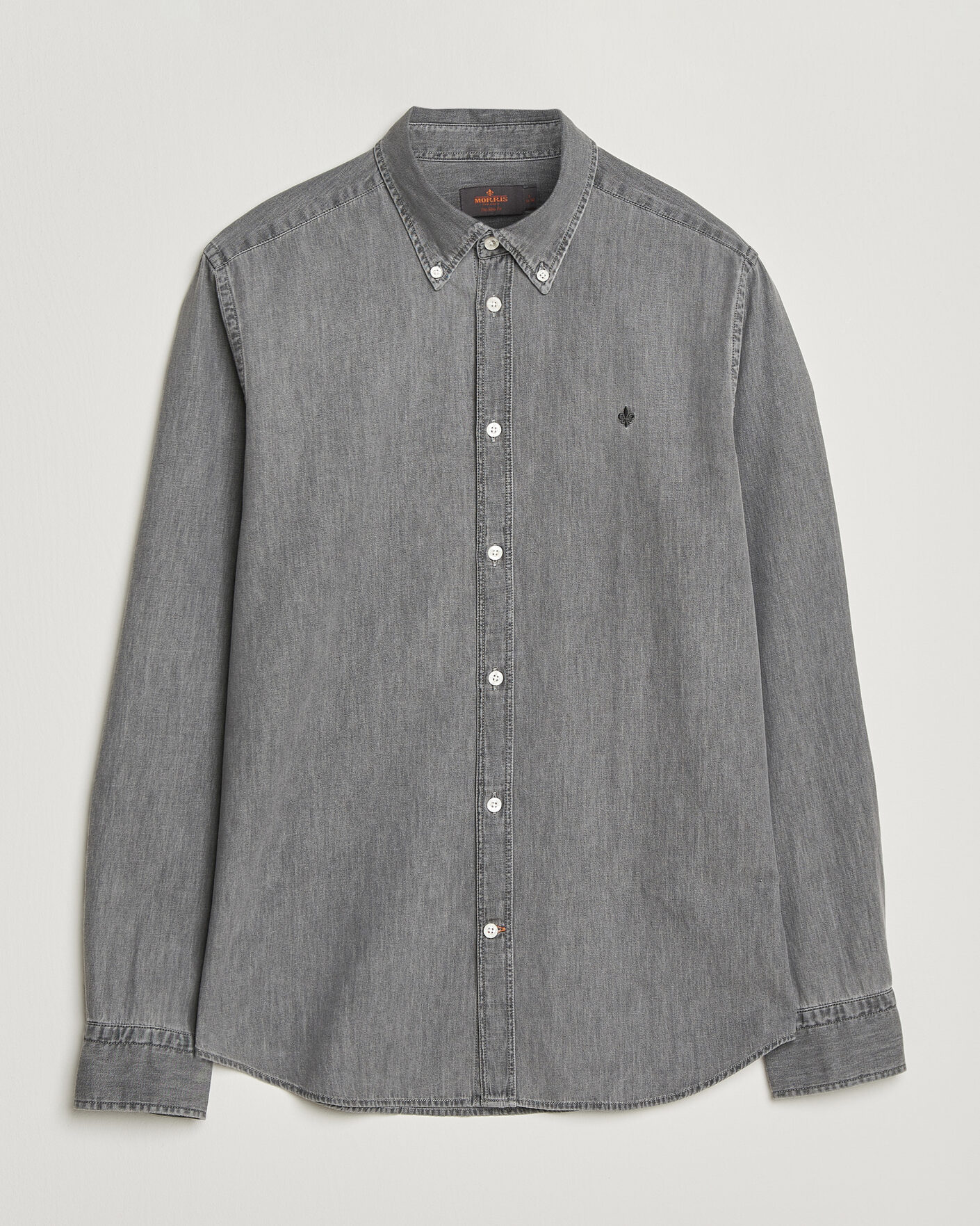 Herren | Hemden | Morris | Light Denim Shirt Grey