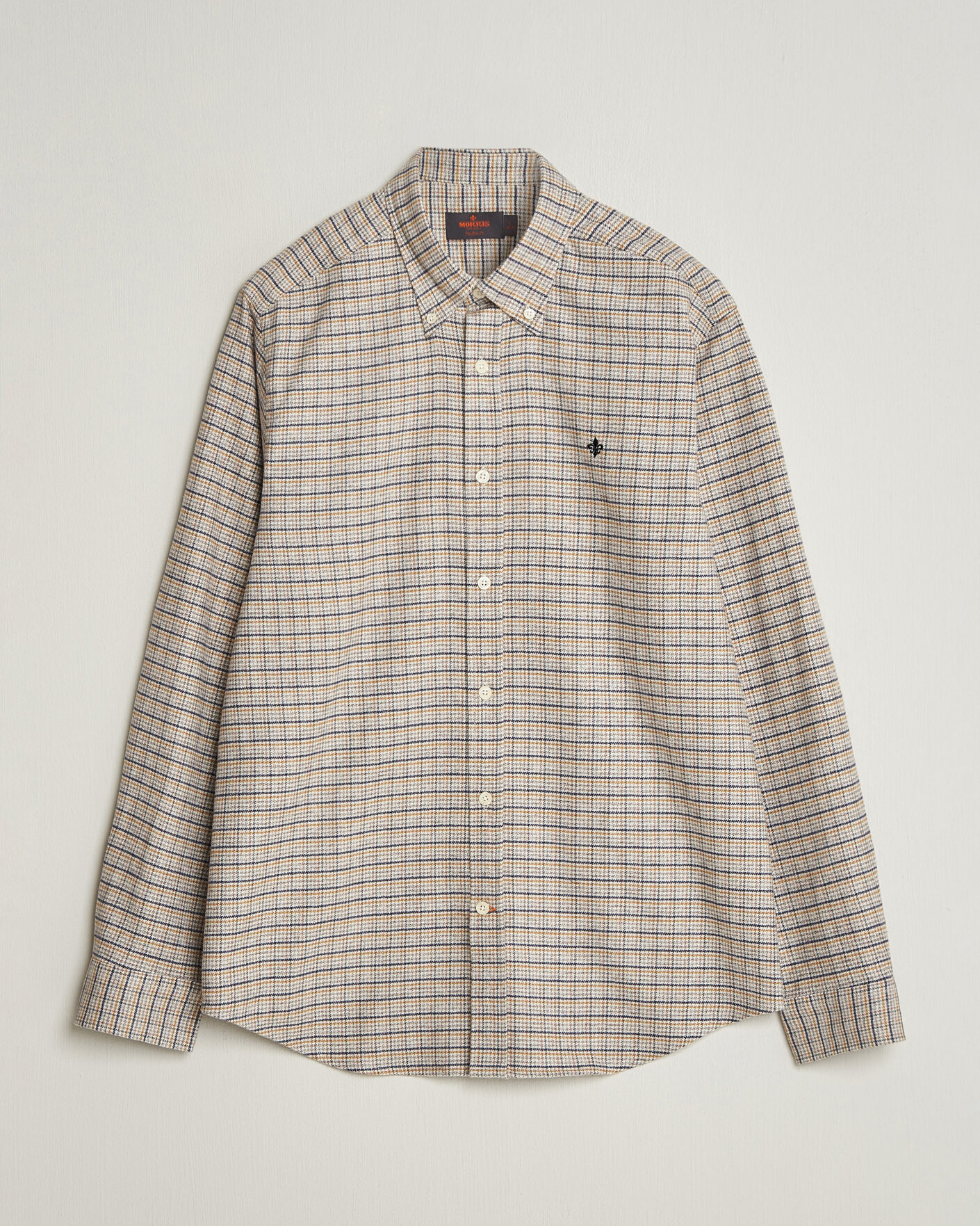 Herren | Hemden | Morris | Flannel Mouliné Shirt Khaki
