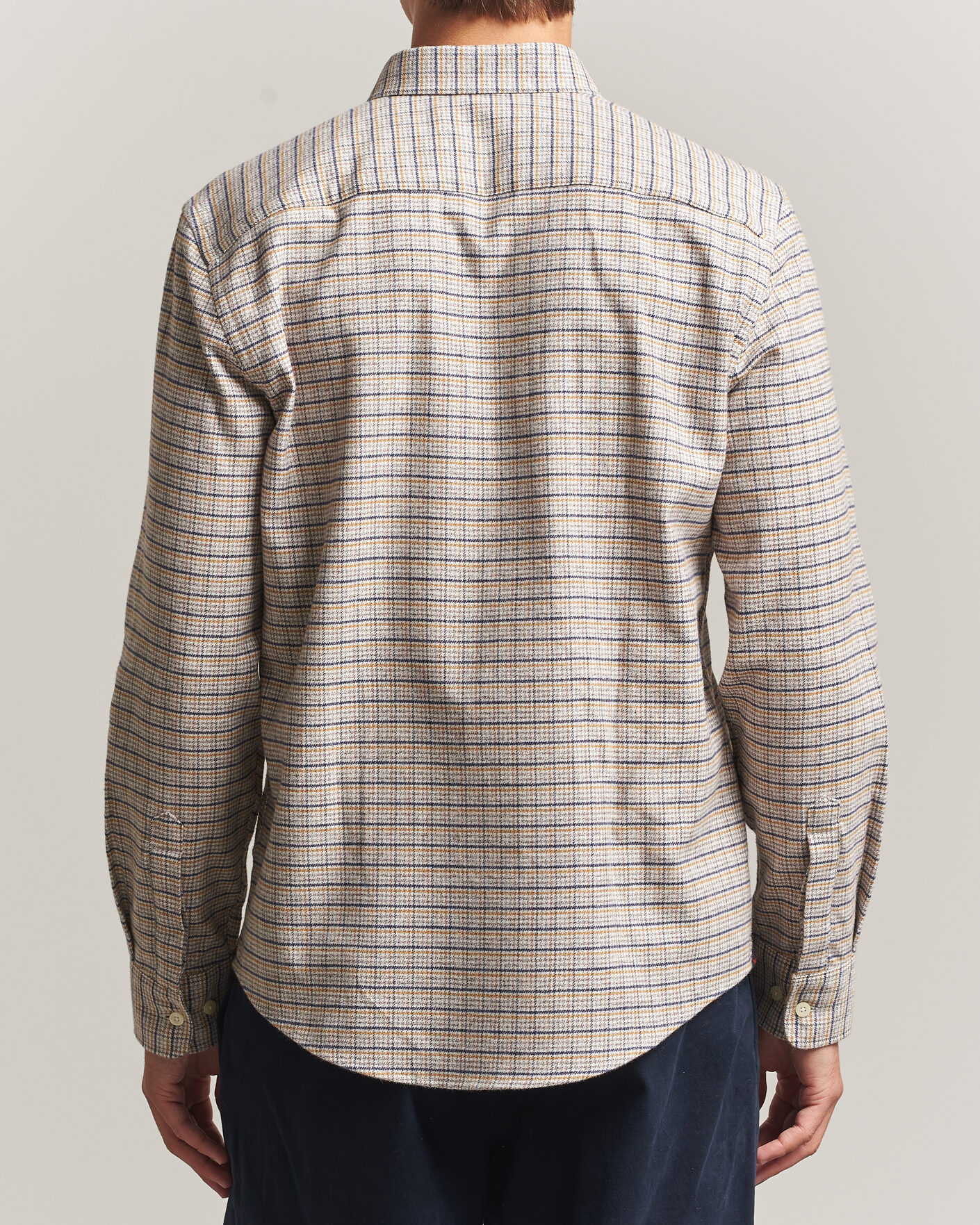 Herren | Hemden | Morris | Flannel Mouliné Shirt Khaki