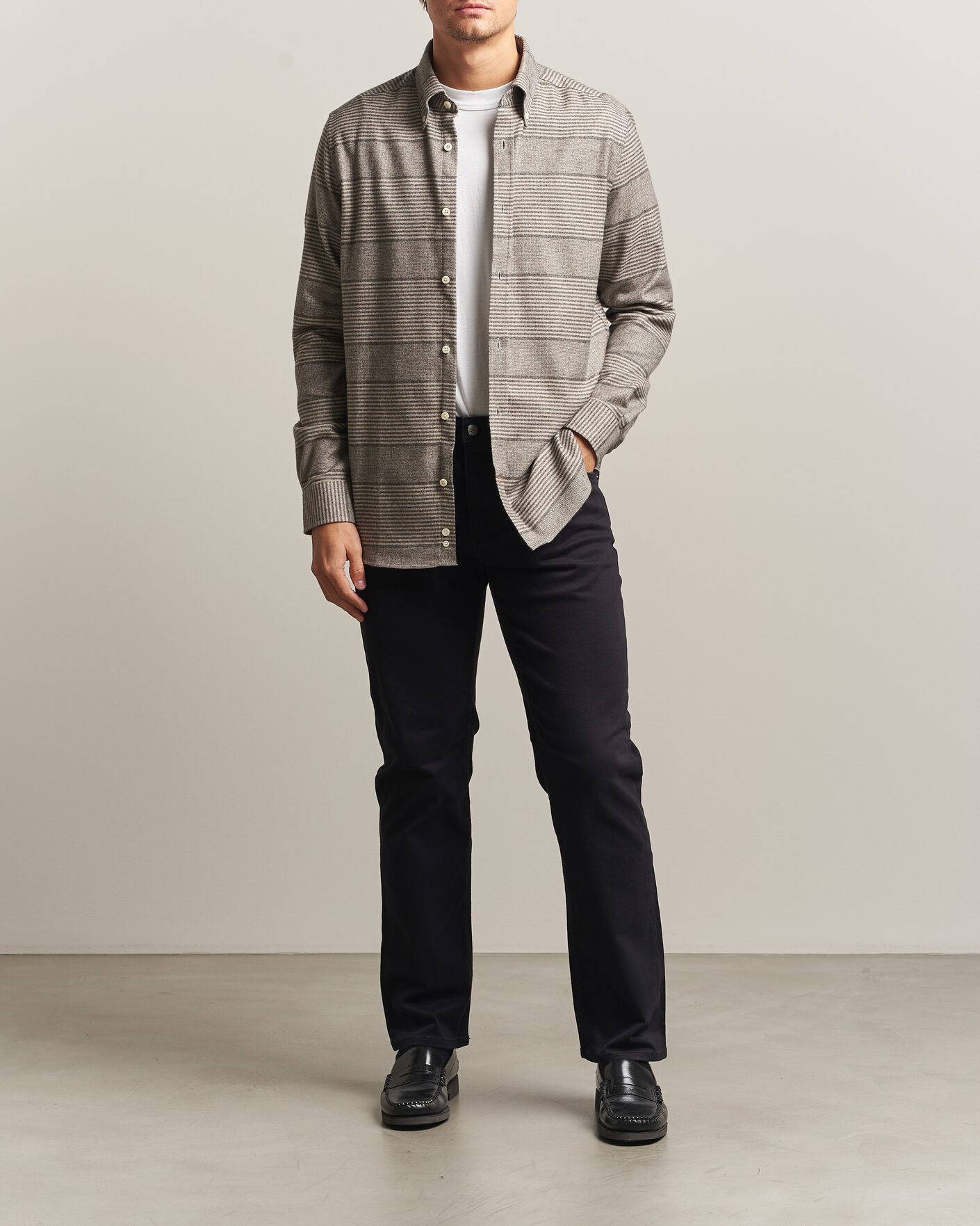 Herren | Hemden | Morris | Soft Lama Check Shirt Camel