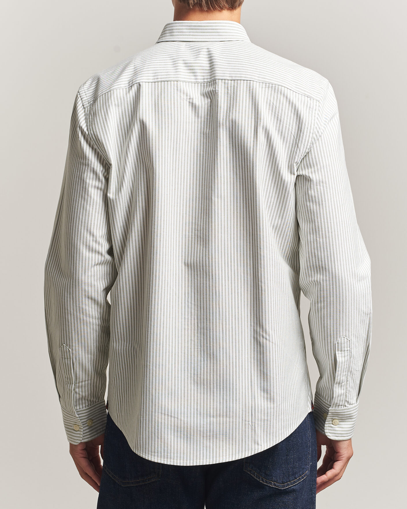 Herren | Hemden | Morris | Douglas Oxford Stripe Shirt Olive