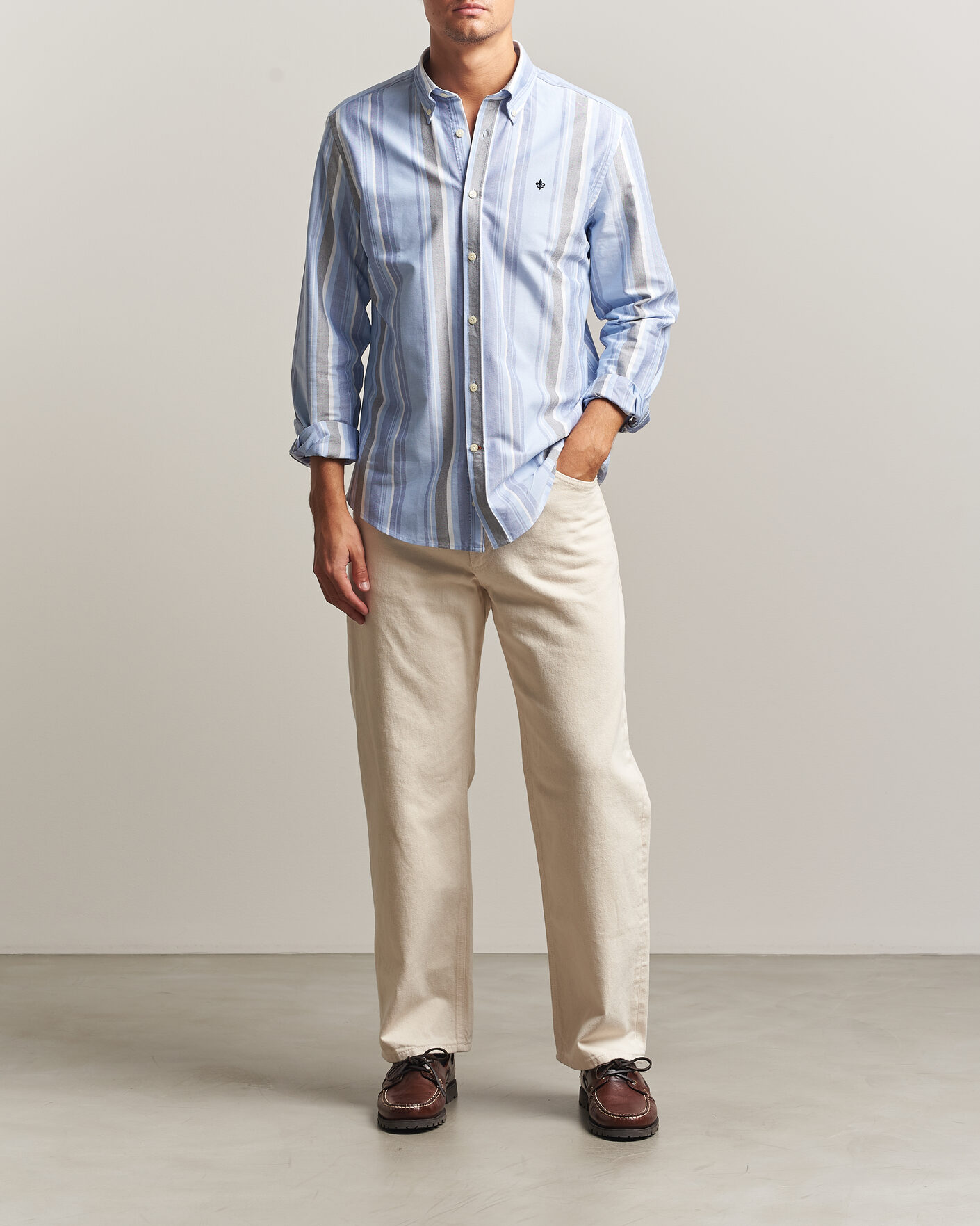 Herren | Hemden | Morris | Happy Oxford Shirt Blue