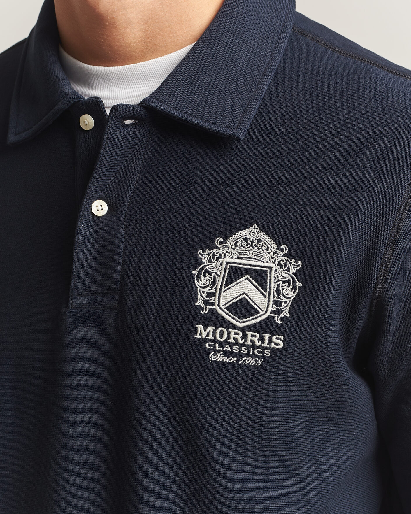 Herren | Pullover | Morris | Winston Polo Sweatshirt Old Blue