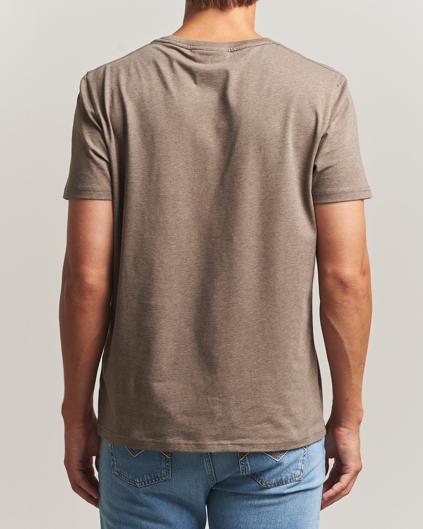 Herren | T-Shirts | Morris | James Crew Neck T-Shirt Brown