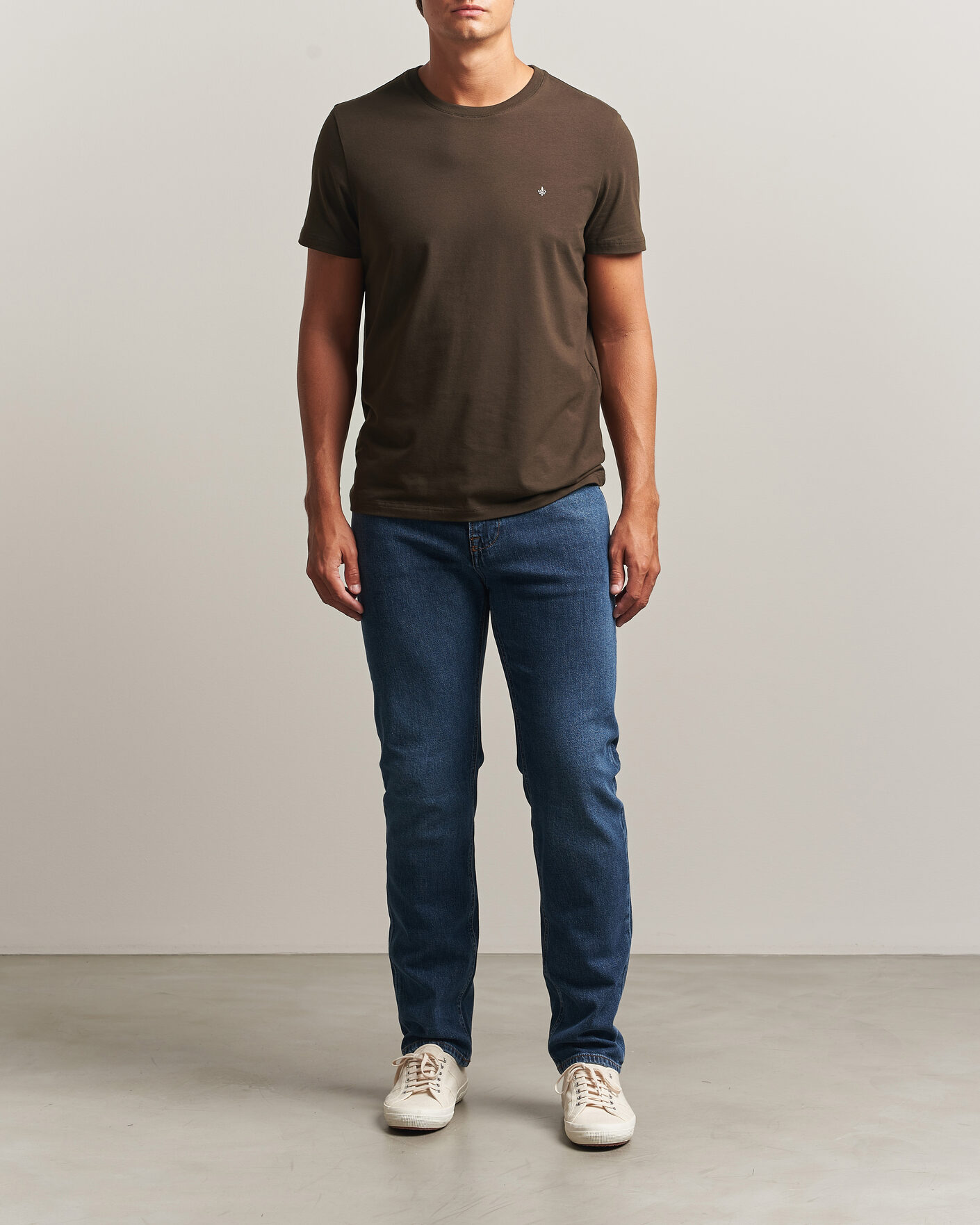 Herren | T-Shirts | Morris | James Crew Neck T-Shirt Brown