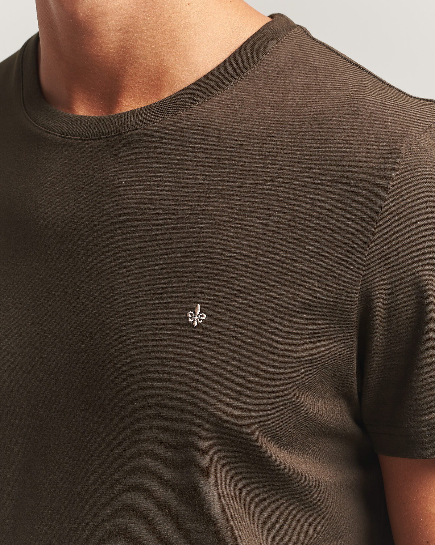 Herren | T-Shirts | Morris | James Crew Neck T-Shirt Brown