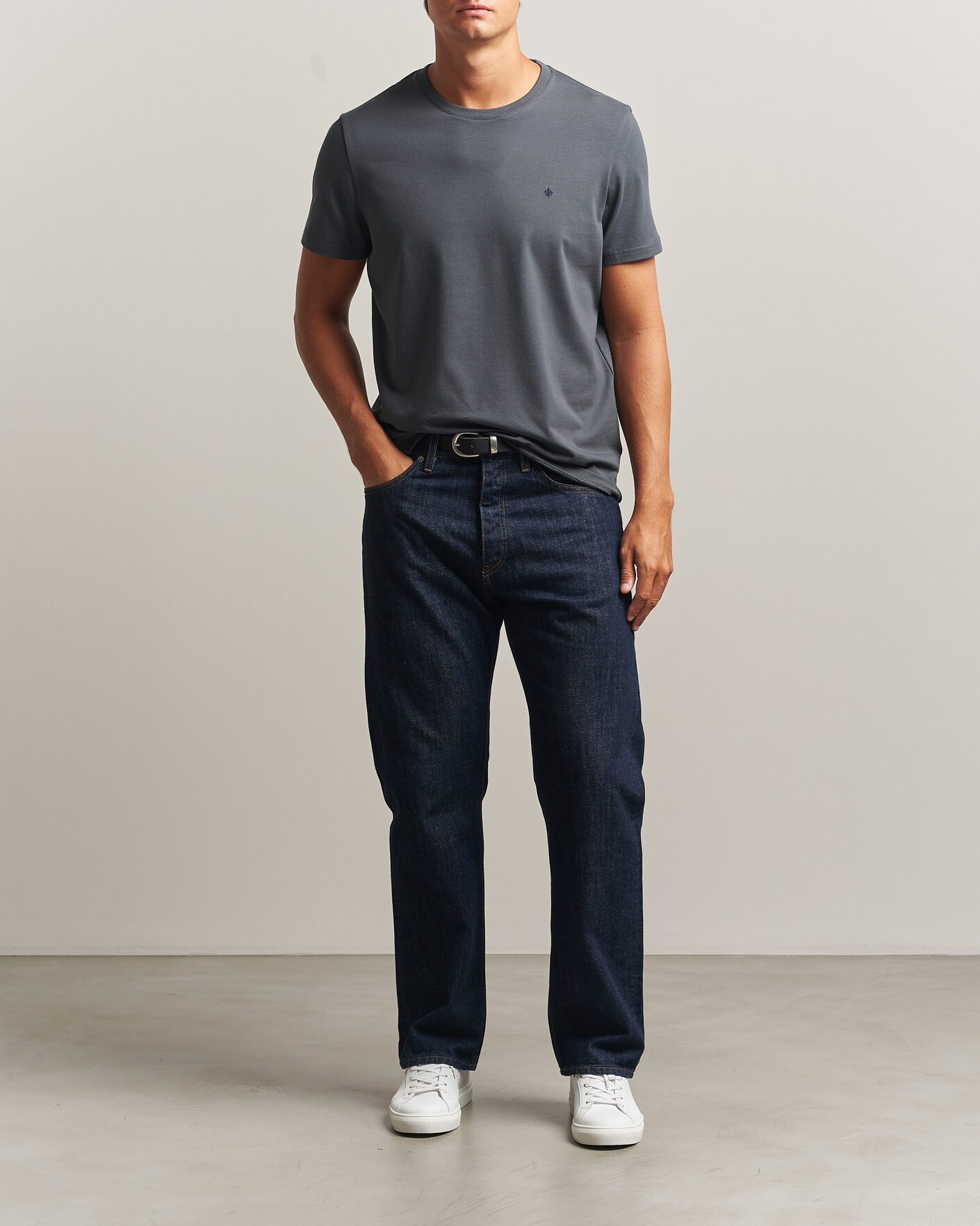 Herren | T-Shirts | Morris | James Crew Neck T-Shirt Grey