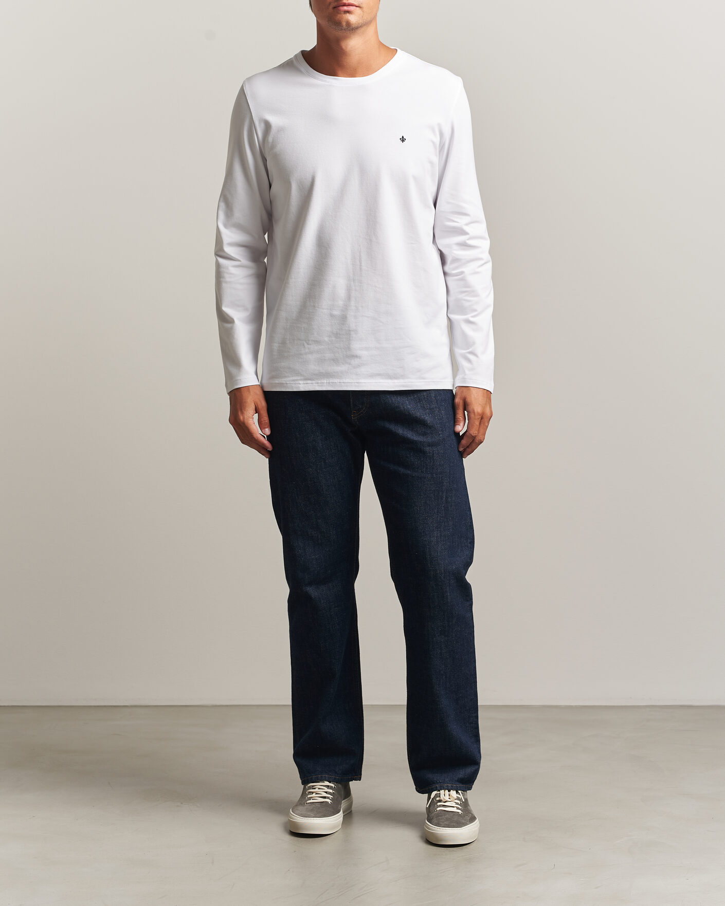 Herren | T-Shirts | Morris | James Long Sleeve T-Shirt White