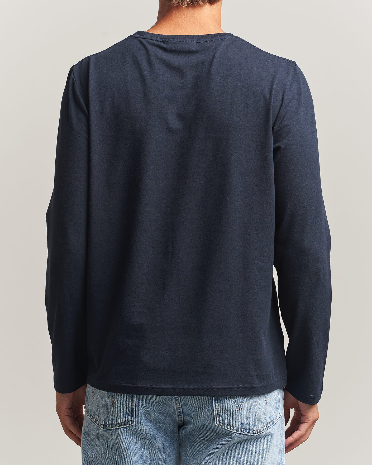 Herren | T-Shirts | Morris | James Long Sleeve T-Shirt Old Blue