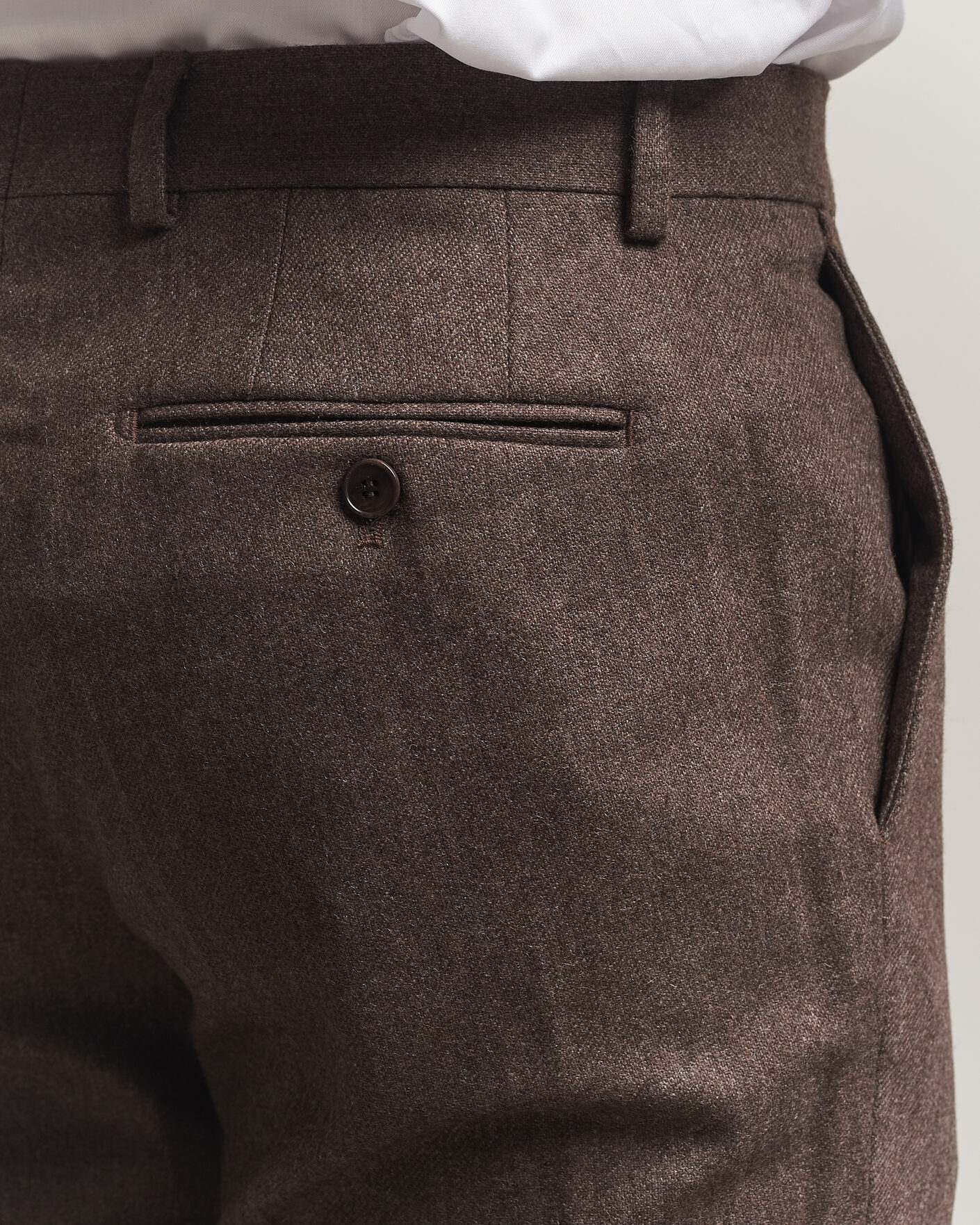 Herren | Hosen | Morris | Flannel Suit Trousers Brown